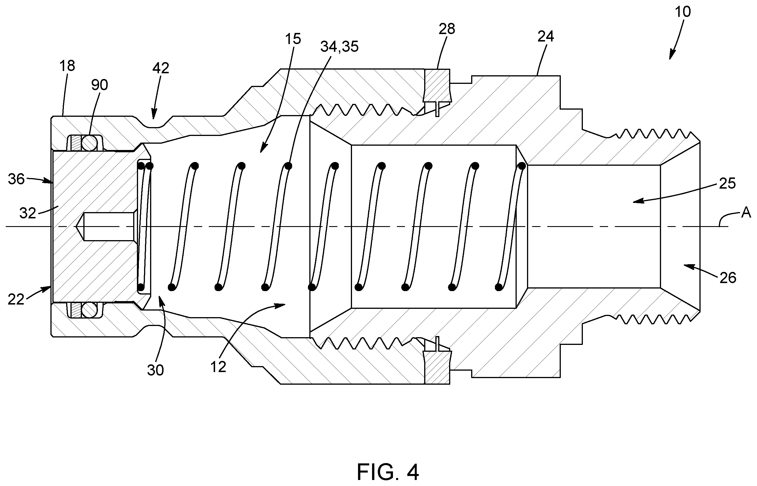 Patent US12422078 Figure 3 – Swivelling coupling with external sealing element
