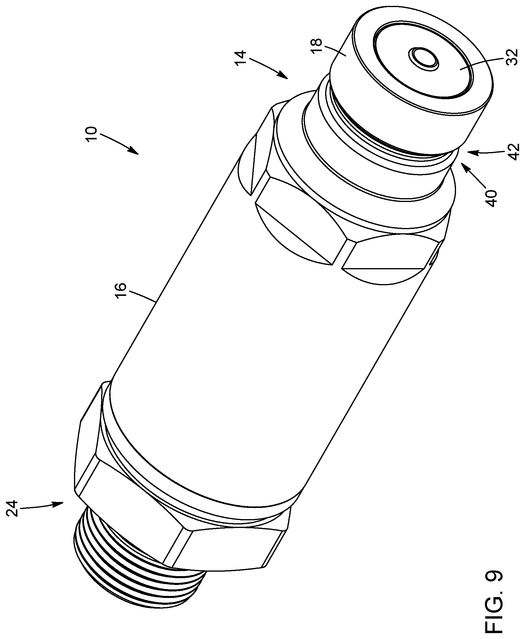 Patent US12422078 Figure 5 – Swivelling coupling with external sealing element