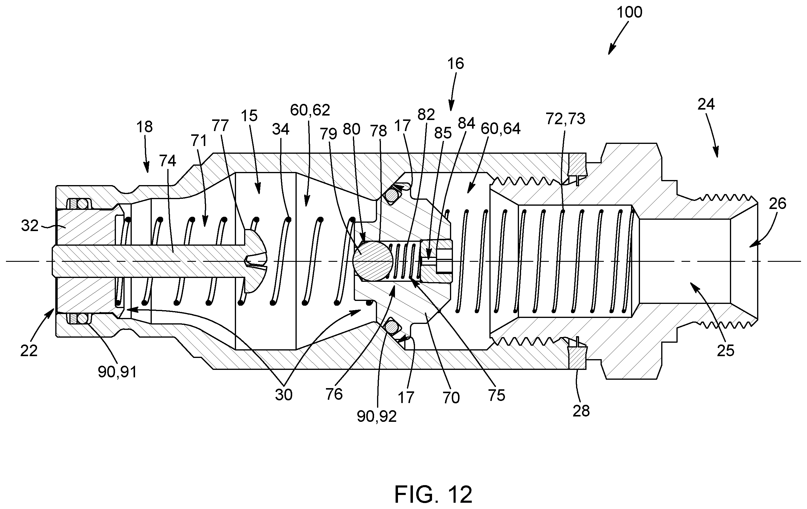 Patent US12422078 Figure 7 – Swivelling coupling with external sealing element