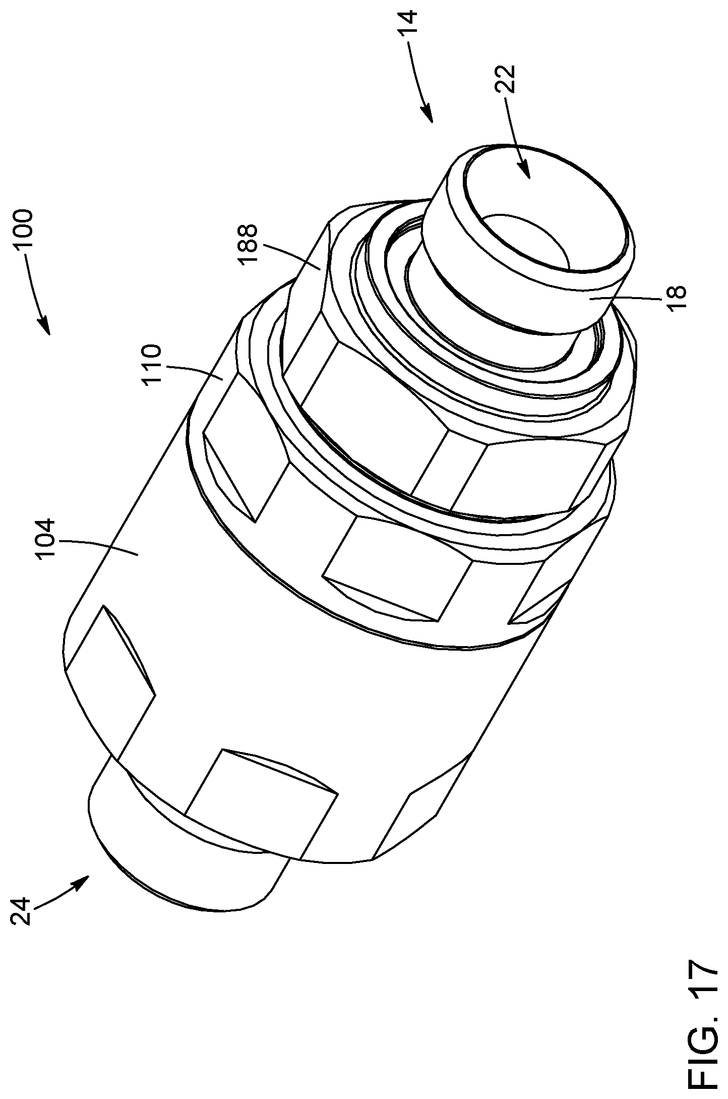 Patent US12422078 Figure 11 – Swivelling coupling with external sealing element
