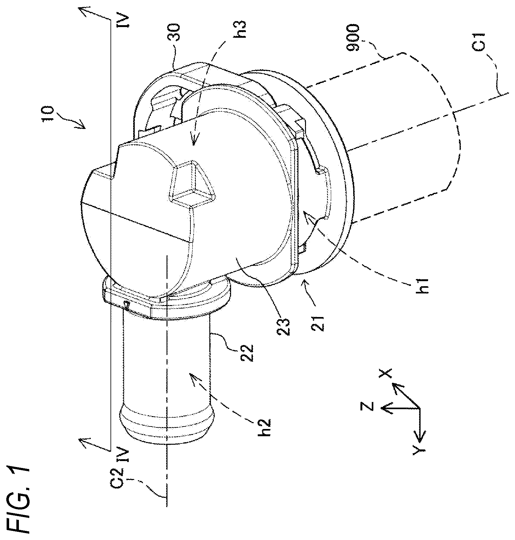 Patent US12422080 Figure 1 – Elbow pipe joint