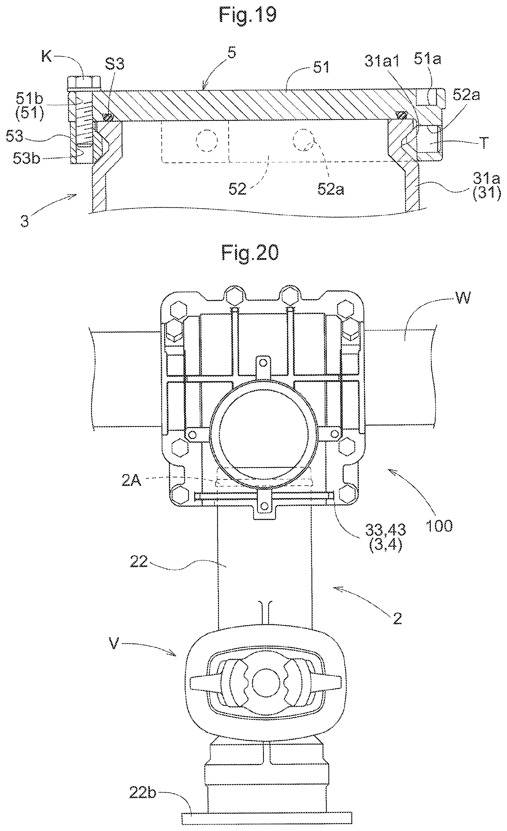 Patent US12422081 Figure 18 – Branch pipe forming apparatus, lid doubling as valve element, branch pipe forming apparatus with lid doubling as valve element, and branch pipe formation method