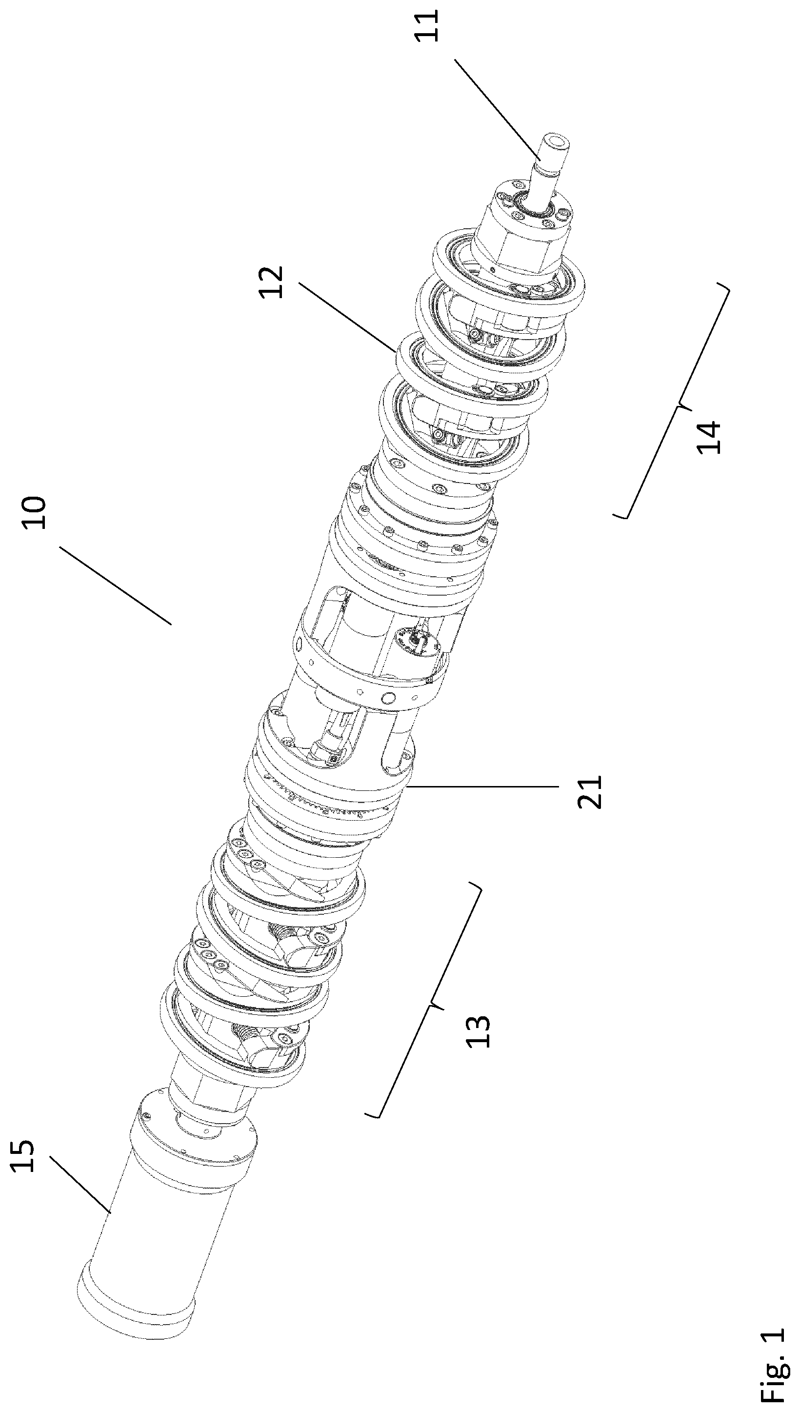 Patent US12422083 — Apparatus for propulsion and operations inside a cylindrical body — Figure 1