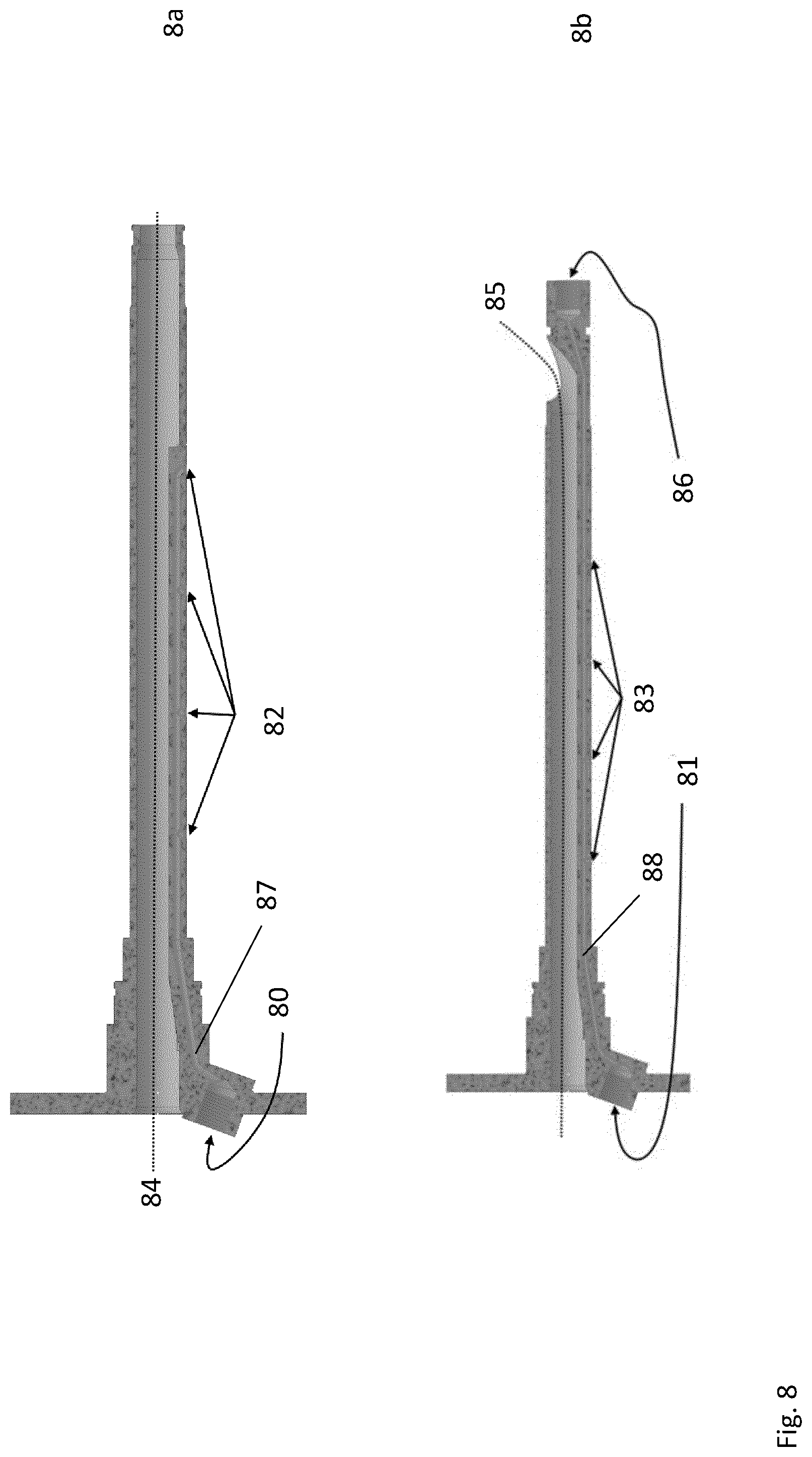 Patent US12422083 Figure 8 – Apparatus for propulsion and operations inside a cylindrical body