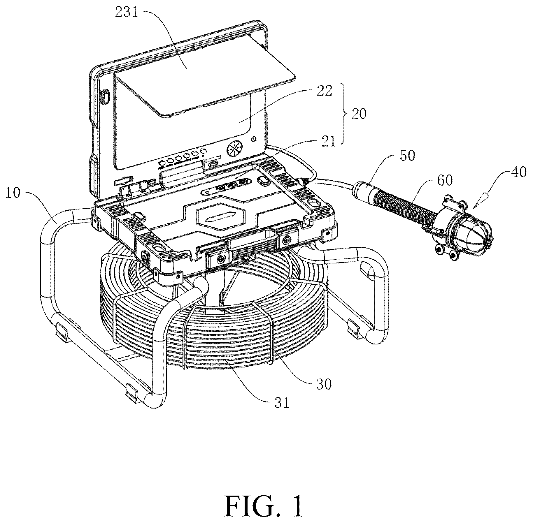Patent US12422084 Figure 1 – Pipeline detector