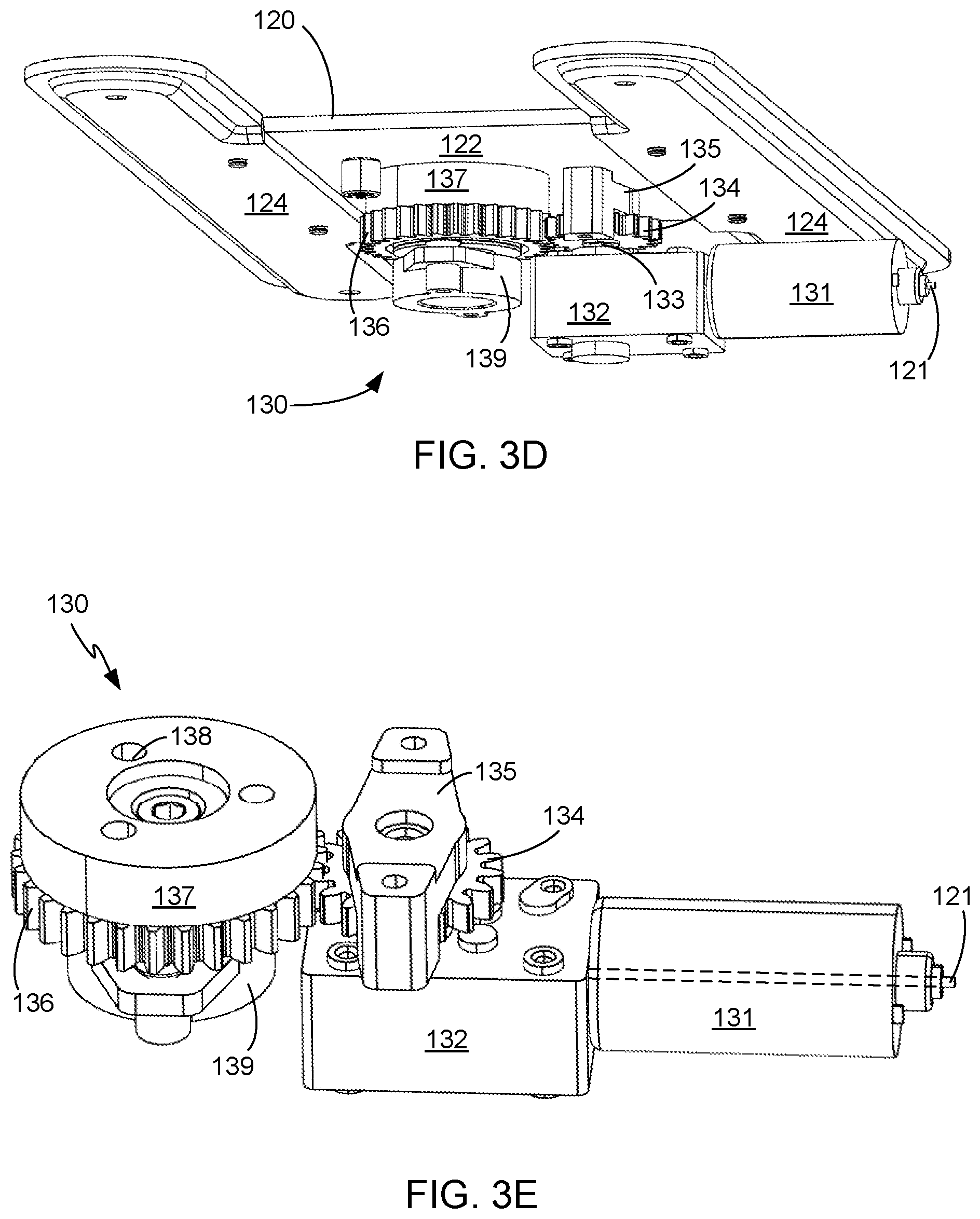 Patent US12422087 Figure 7 – Tilting and rotating ceiling display mount