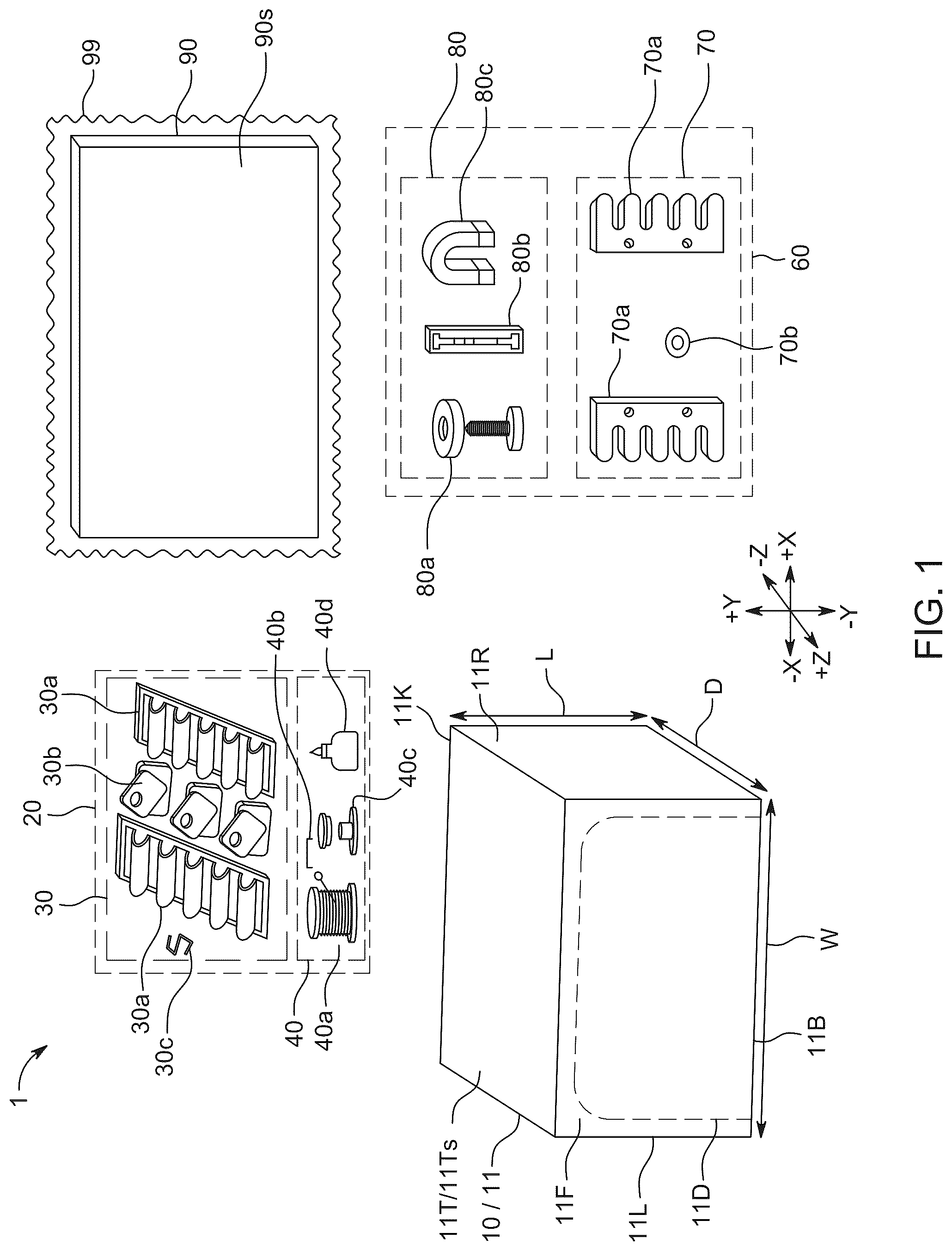 Patent US12422088 Figure 1 – Carrier mounting systems