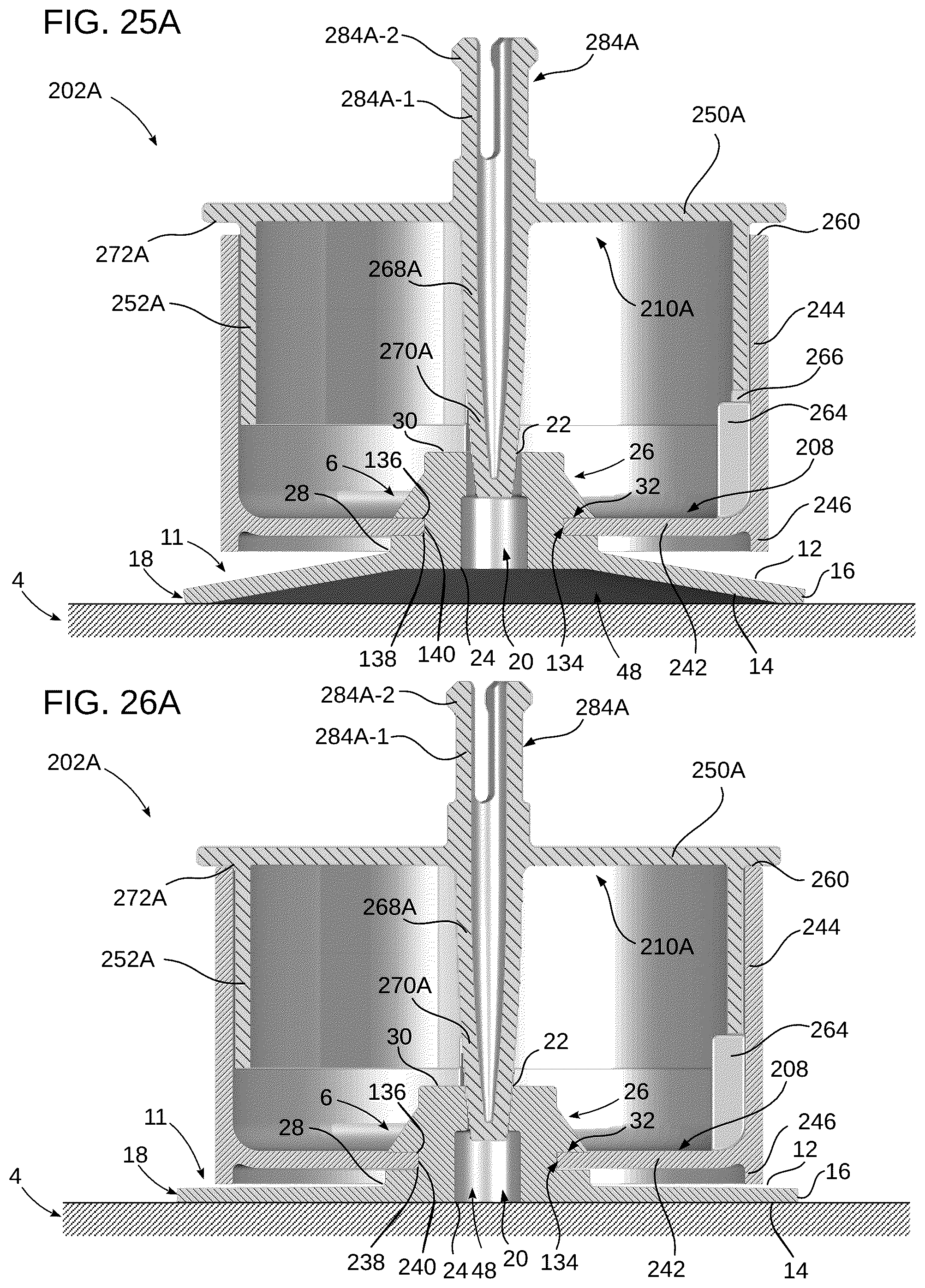 Patent US12422093 Figure 13 – Quick-release anchoring apparatus with stem-mounted air valve