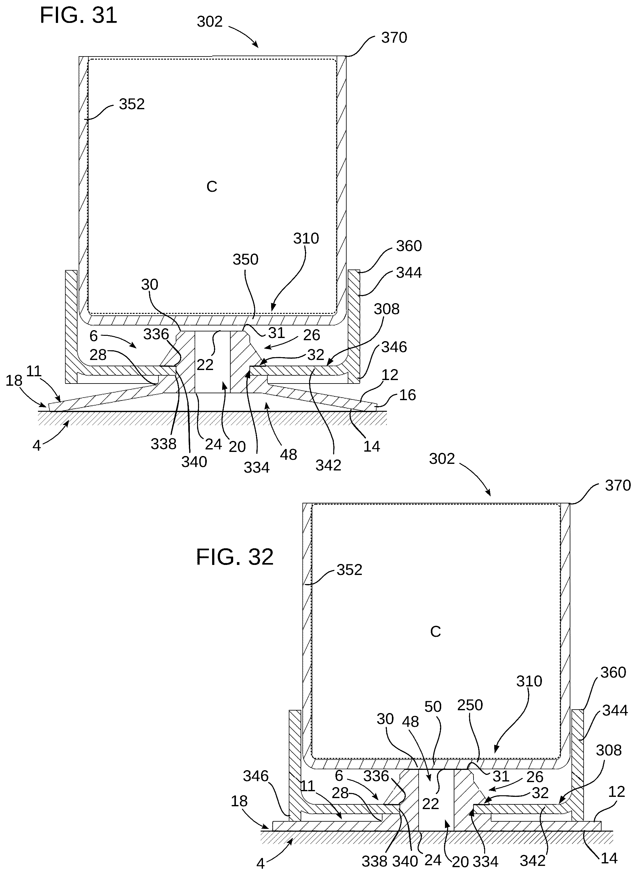Patent US12422093 Figure 16 – Quick-release anchoring apparatus with stem-mounted air valve