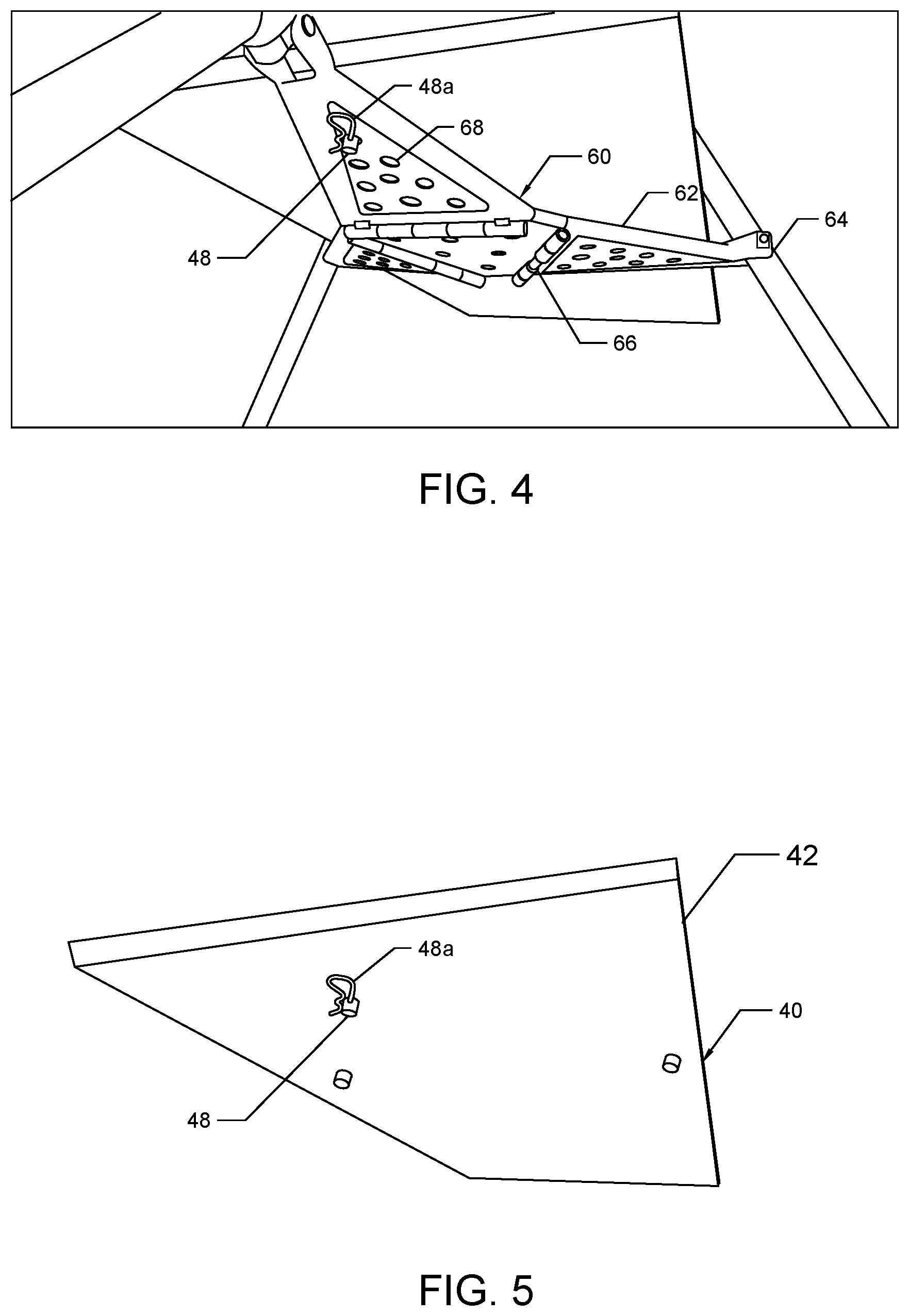 Patent US12422095 Figure 3 – Suspended oil drip pan for a tool