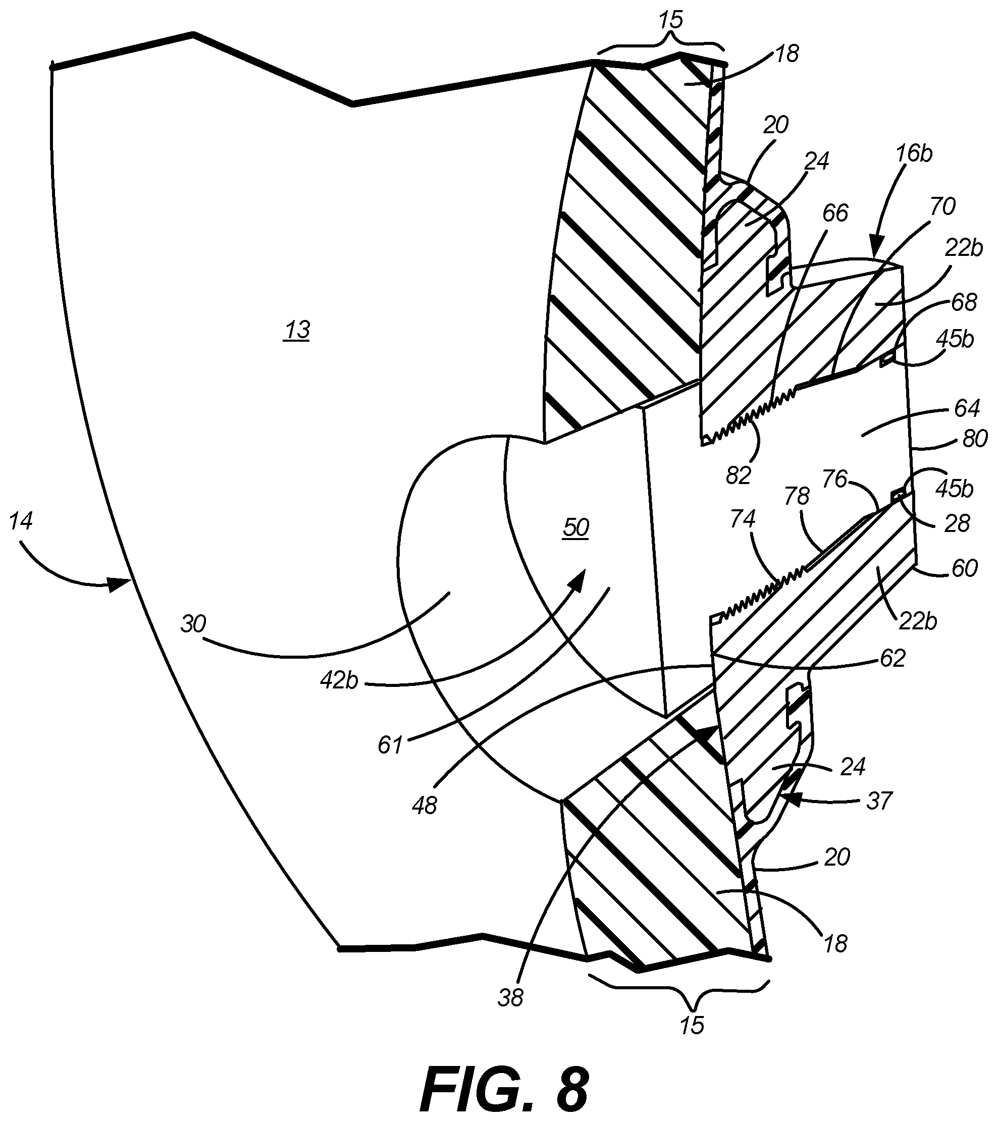 Patent US12422102 Figure 7 – Boss with inverted neck
