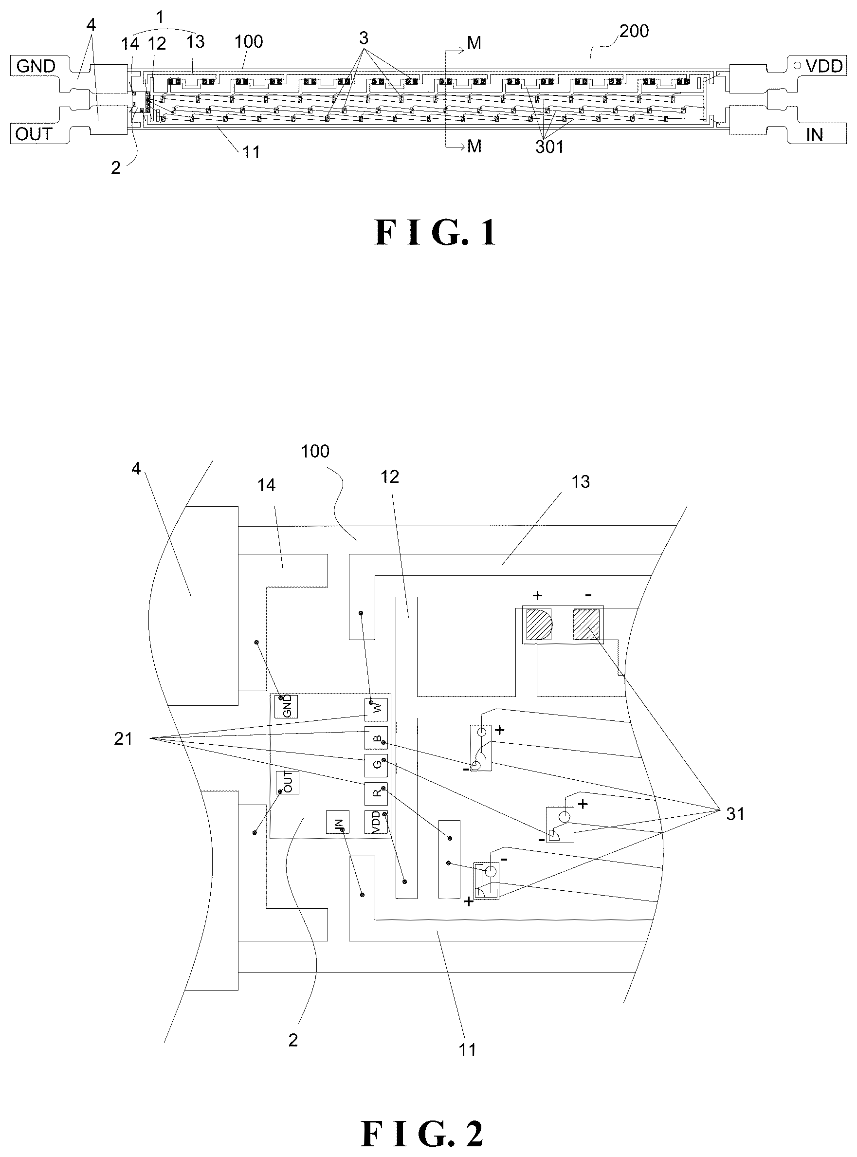 Patent US12422108 Figure 1 – LED filament and lamp