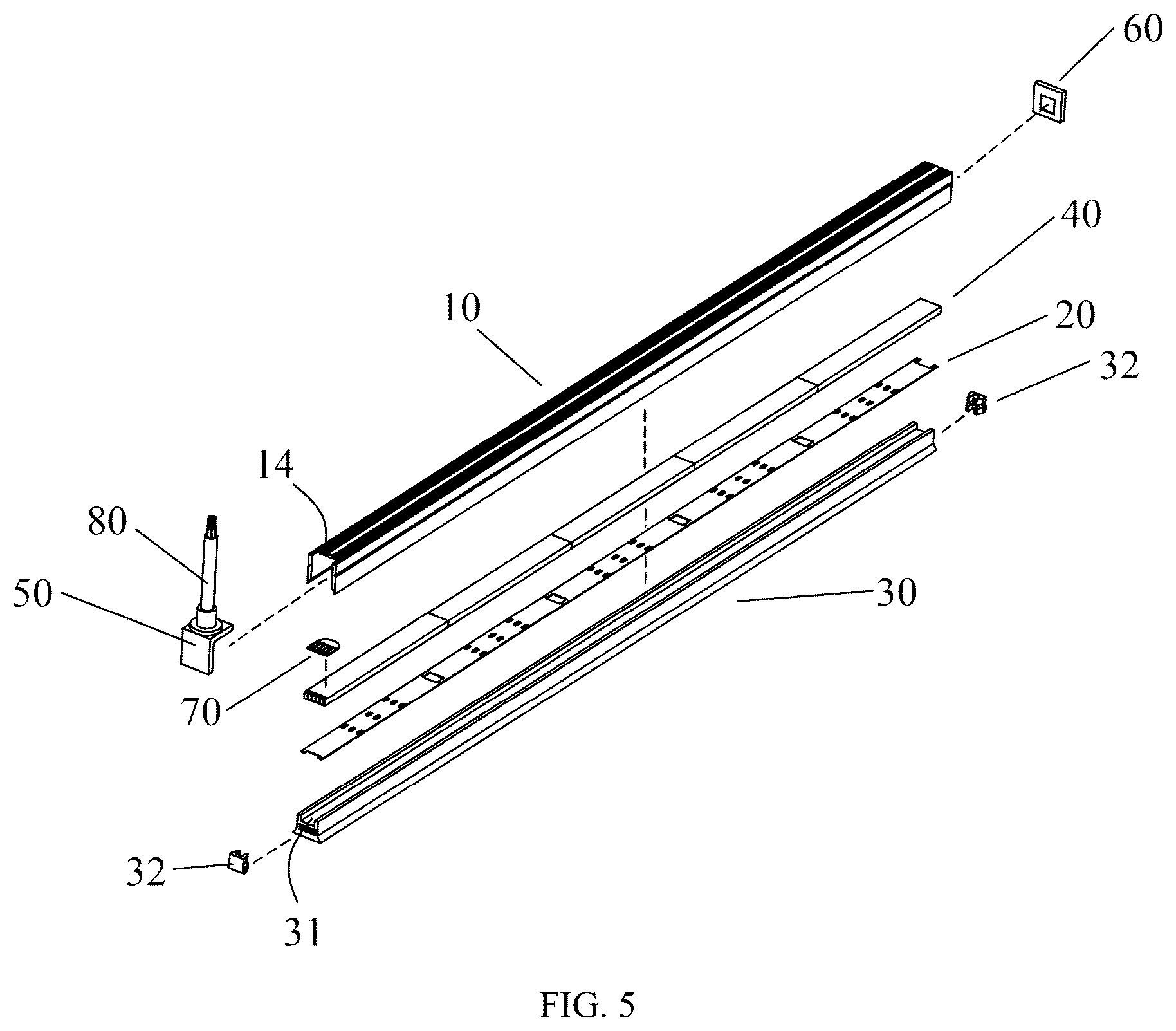Patent US12422112 Figure 5 – Multi-angle bendable neon light and processing method therefor