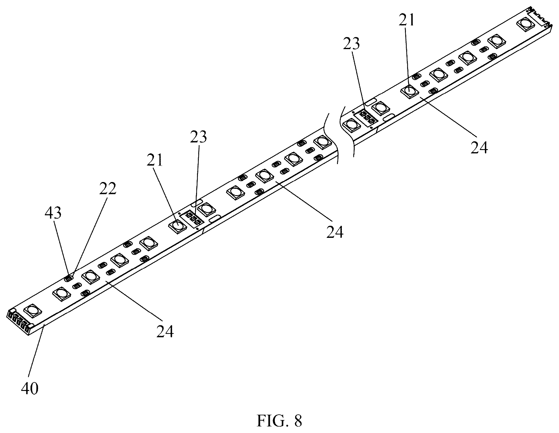 Patent US12422112 Figure 8 – Multi-angle bendable neon light and processing method therefor