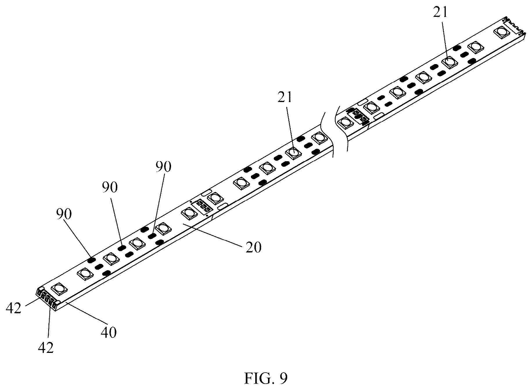 Patent US12422112 Figure 9 – Multi-angle bendable neon light and processing method therefor