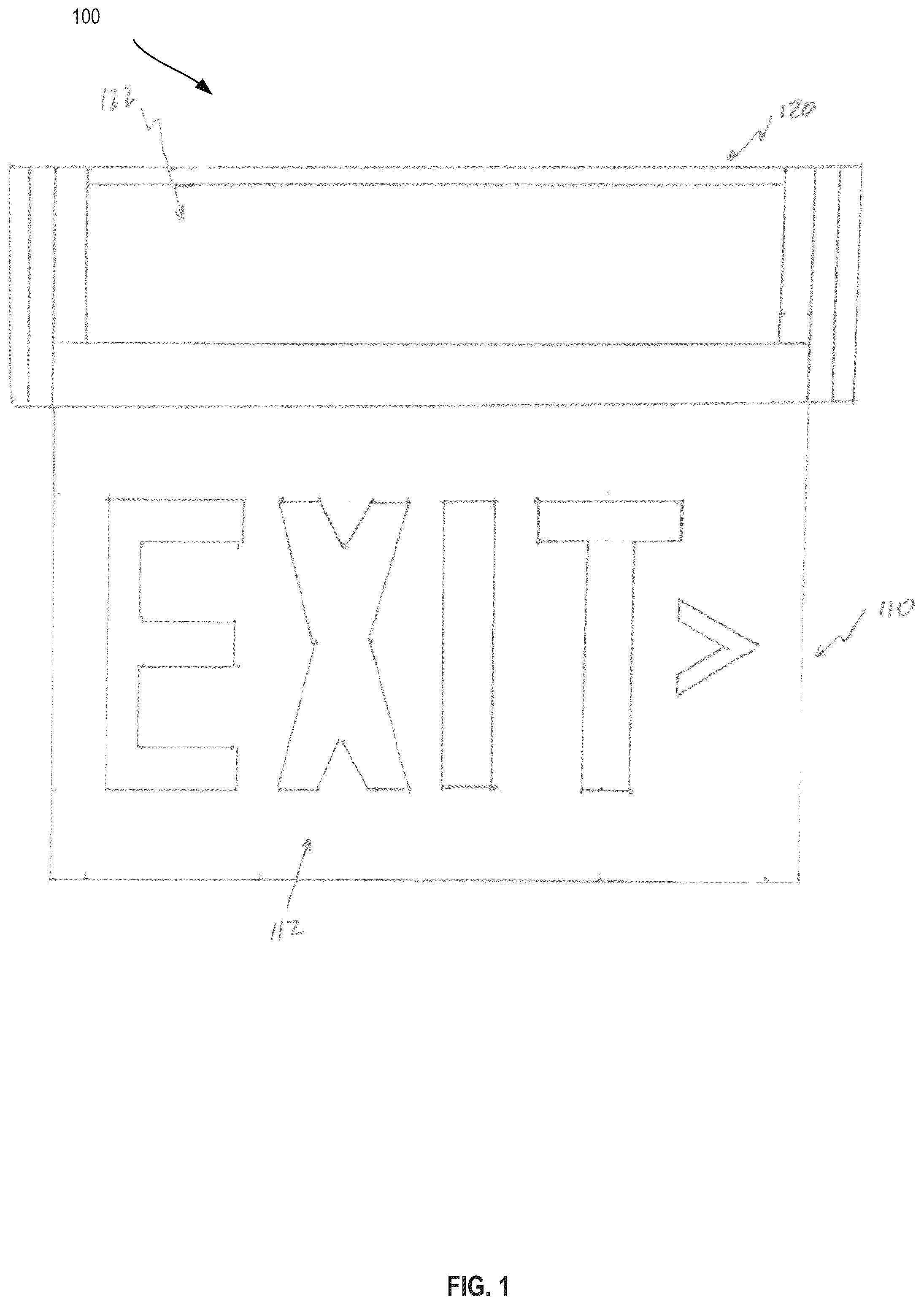Patent US12422115 — Lighting device with battery backup — Figure 1