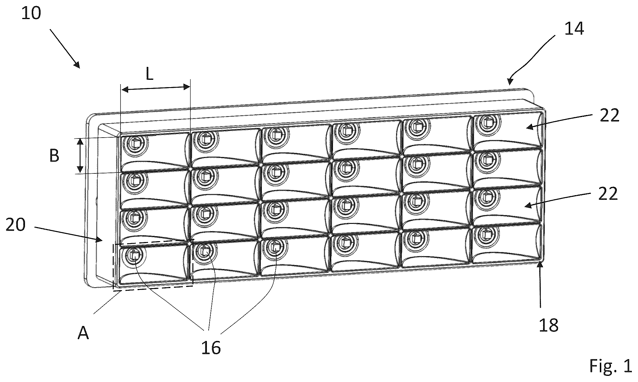 Patent US12422118 Figure 1 – Lighting device, lighting system and motor vehicle