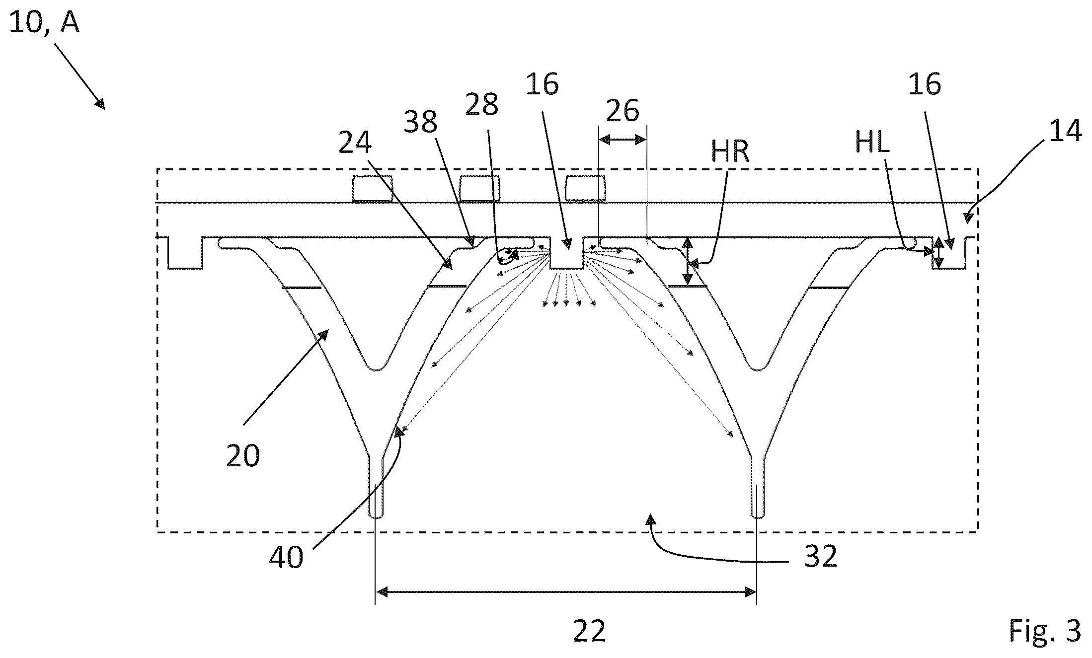 Patent US12422118 Figure 3 – Lighting device, lighting system and motor vehicle