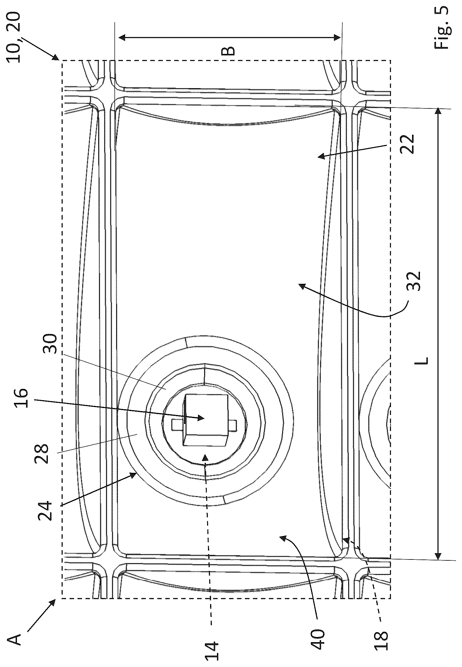 Patent US12422118 Figure 5 – Lighting device, lighting system and motor vehicle