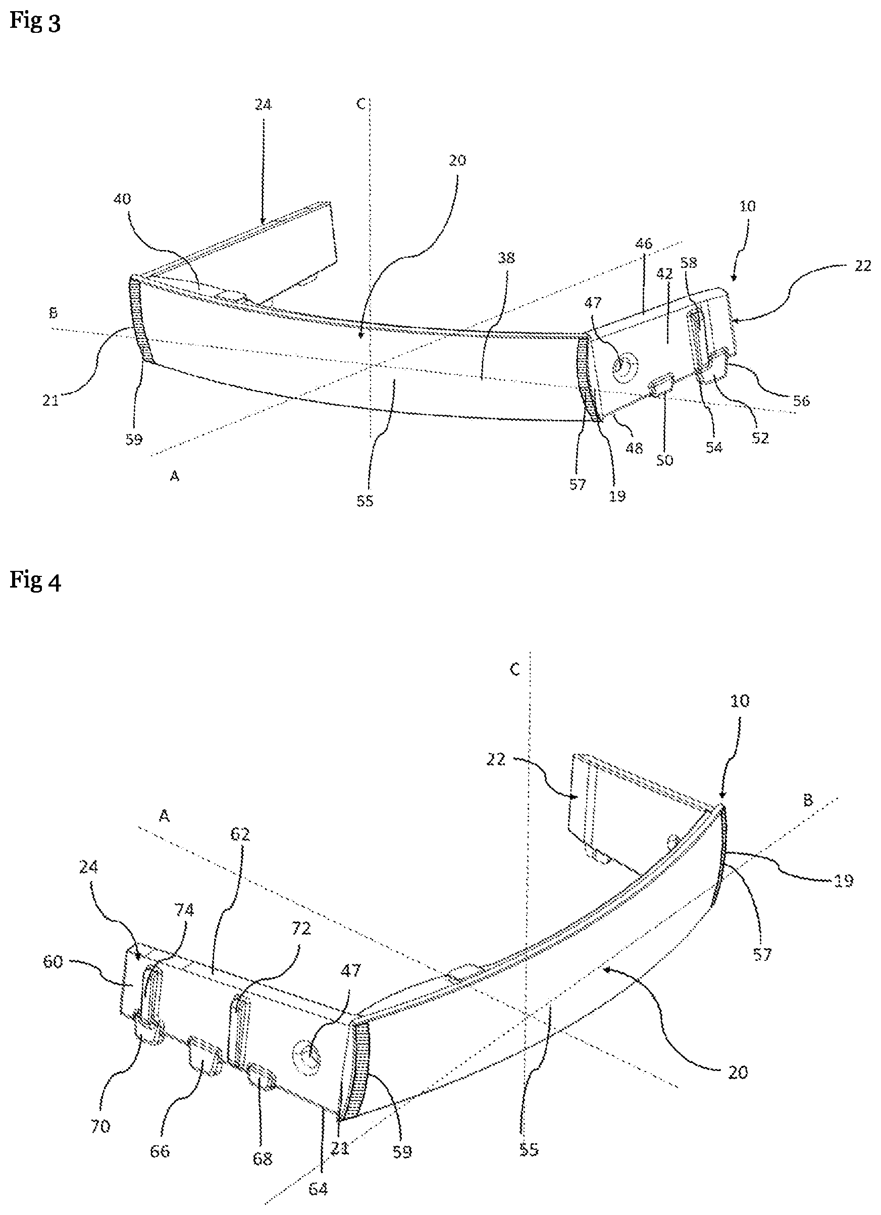 Patent US12422121 Figure 2 – Optical element and light module of a motor vehicle equipped with such an optical element