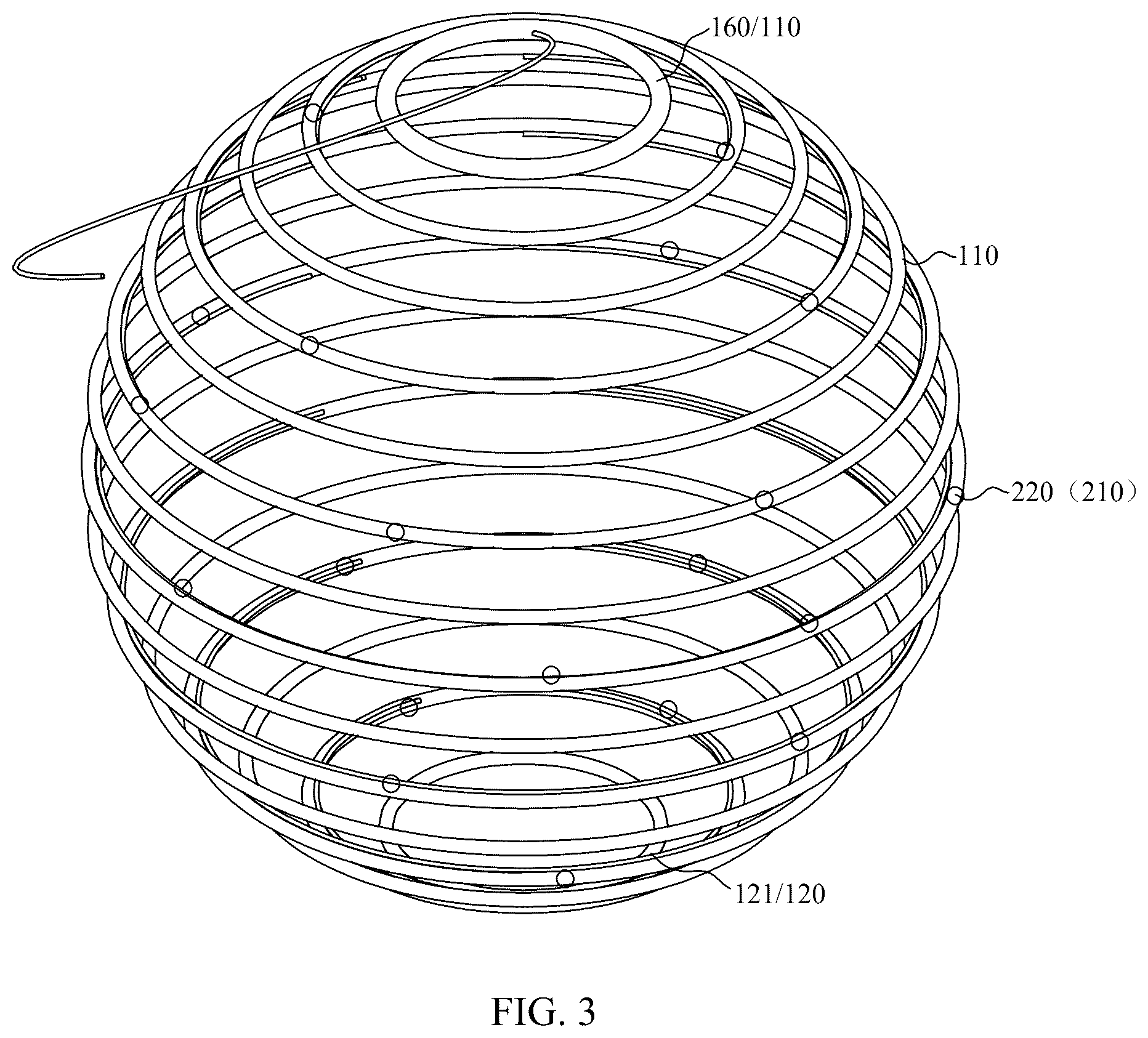 Patent US12422123 Figure 3 – Lantern-shaped decorative lamp and lighting device