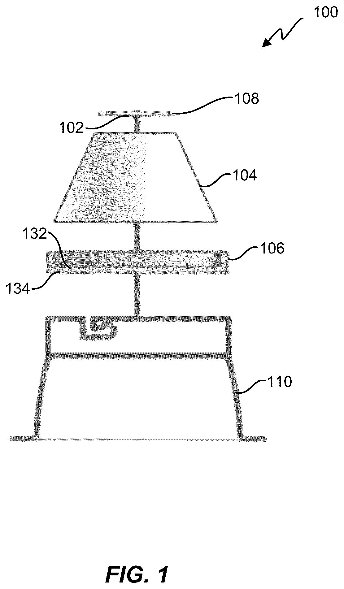 Patent US12422124 Figure 1 – Multi-region optic for flat illumination and color consistency