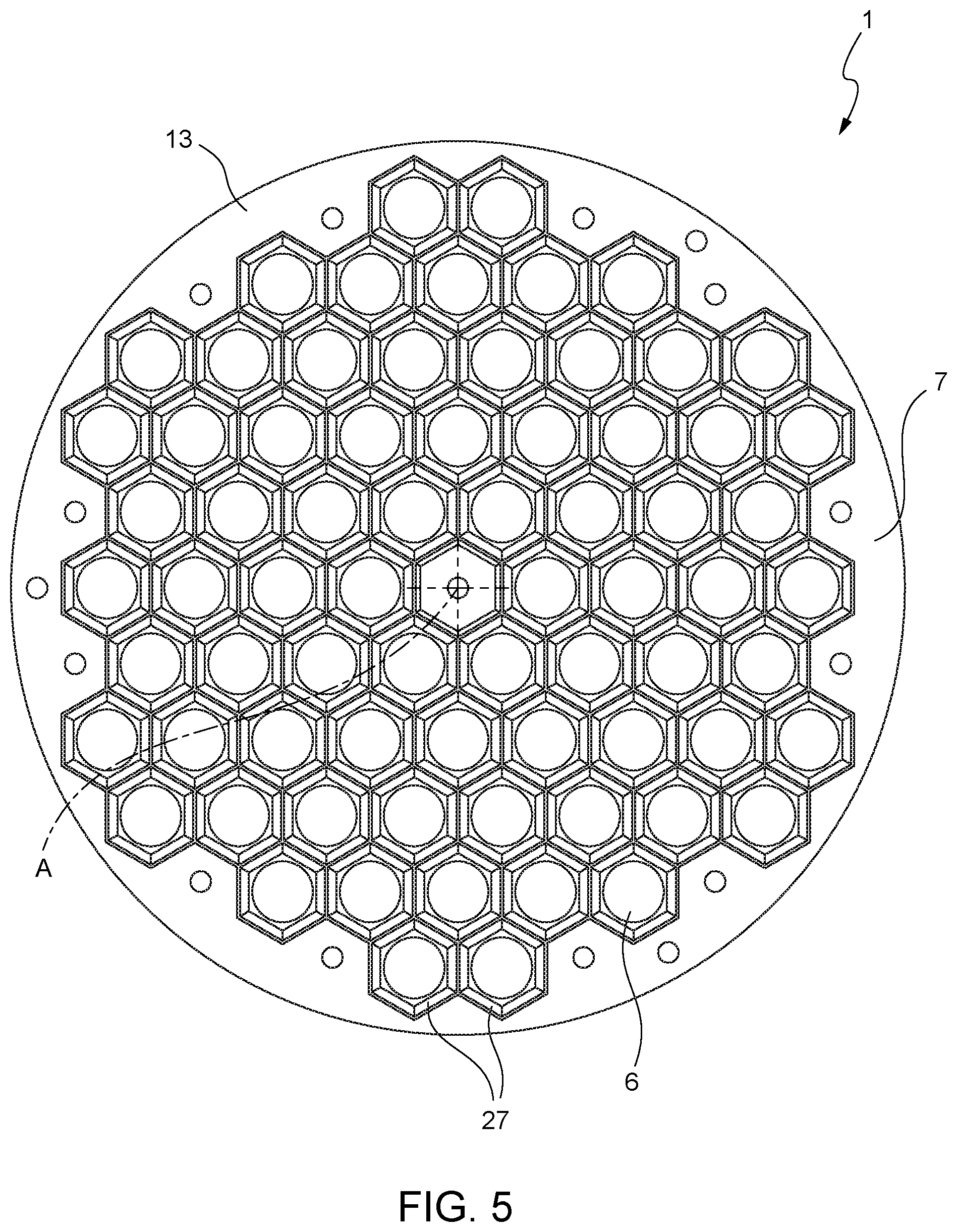 Patent US12422126 Figure 3 – LED lighting device with honeycomb grid