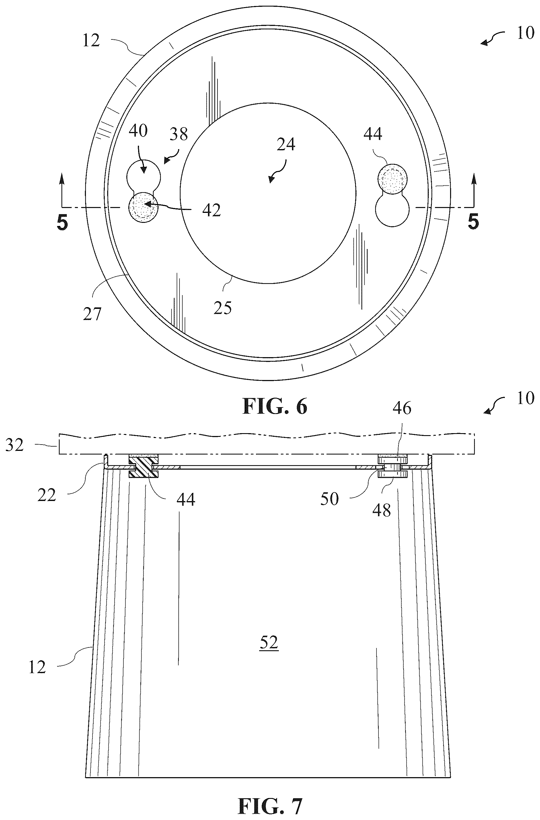 Patent US12422128 Figure 5 – Decorative assembly for a light fixture