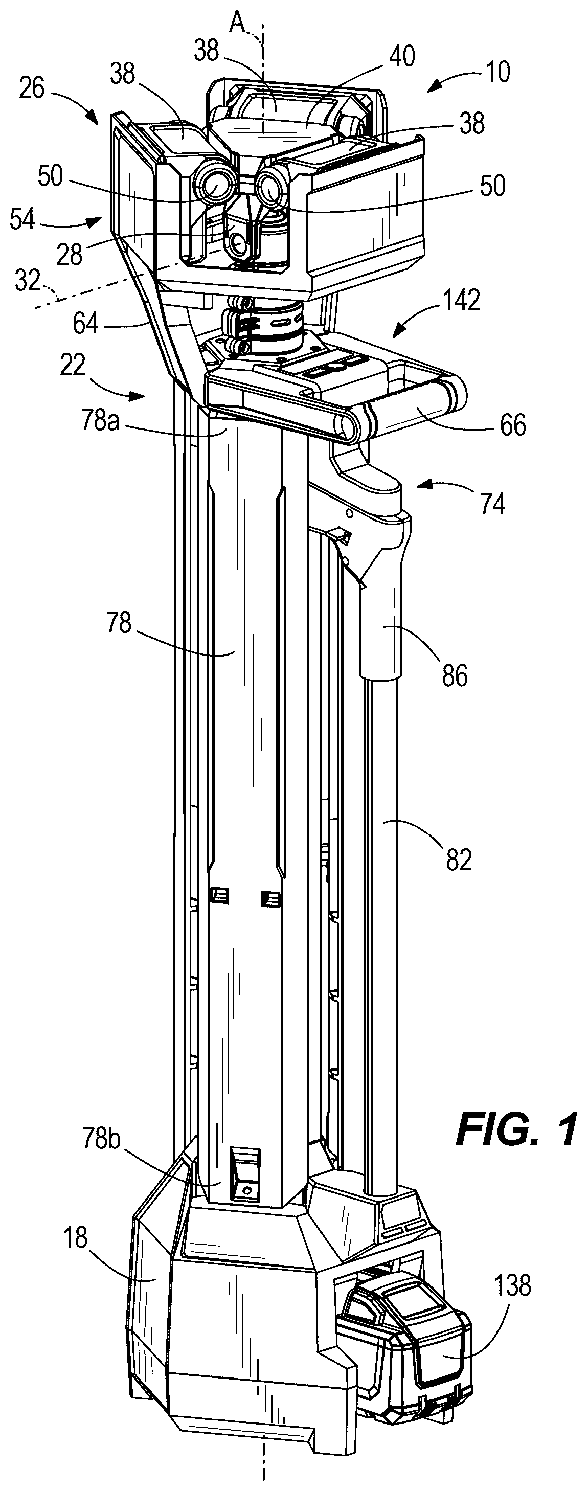 Patent US12422130 — Stand light — Figure 1