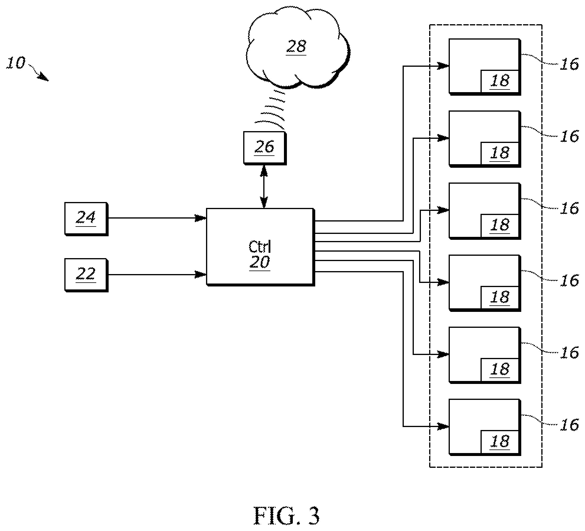 Patent US12422135 Figure 3 – Vehicle lighting system having illumination characteristics that vary based on detected object class