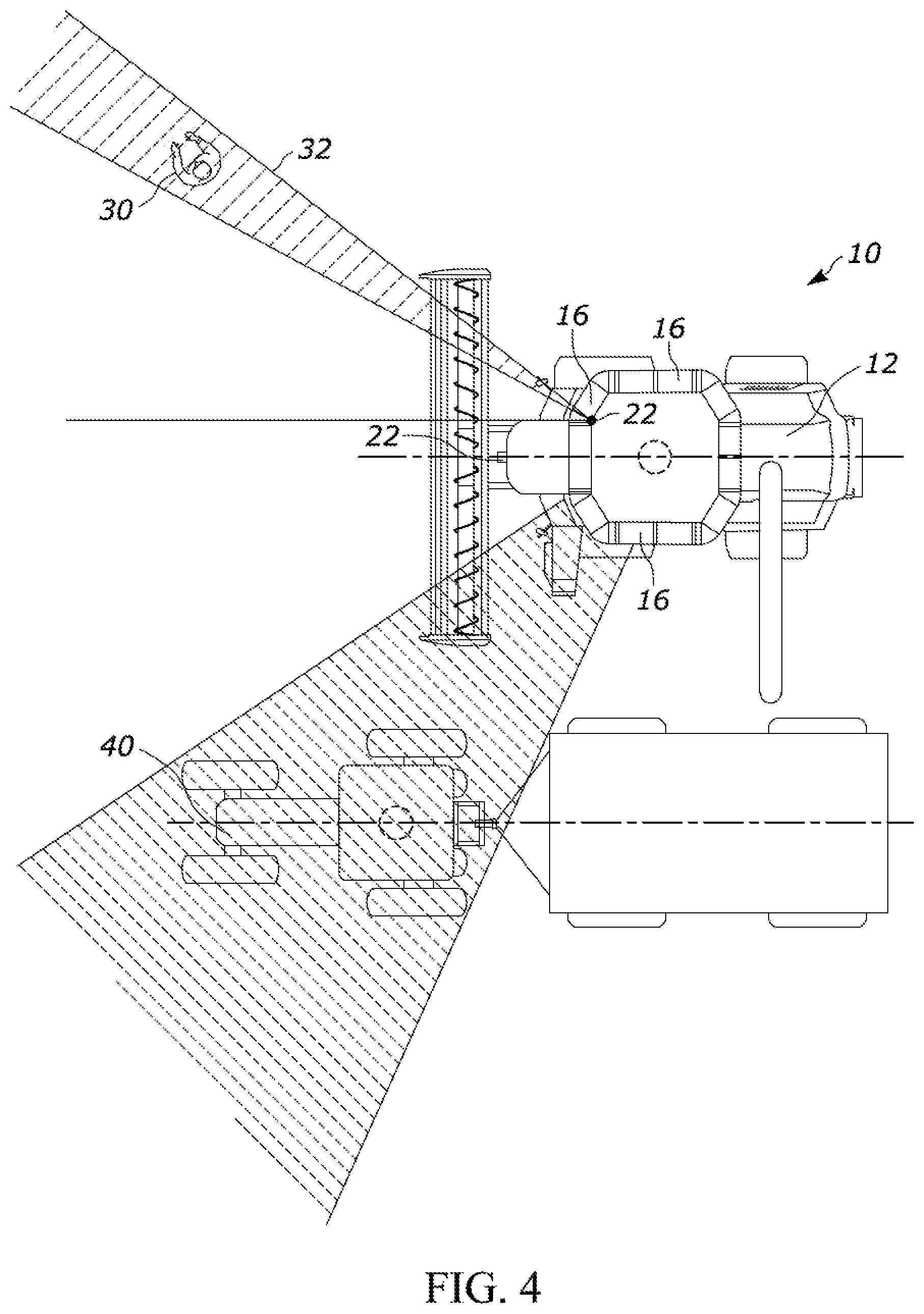 Patent US12422135 Figure 4 – Vehicle lighting system having illumination characteristics that vary based on detected object class