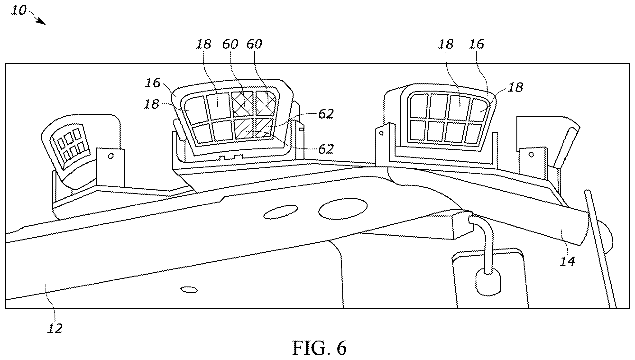 Patent US12422135 Figure 6 – Vehicle lighting system having illumination characteristics that vary based on detected object class