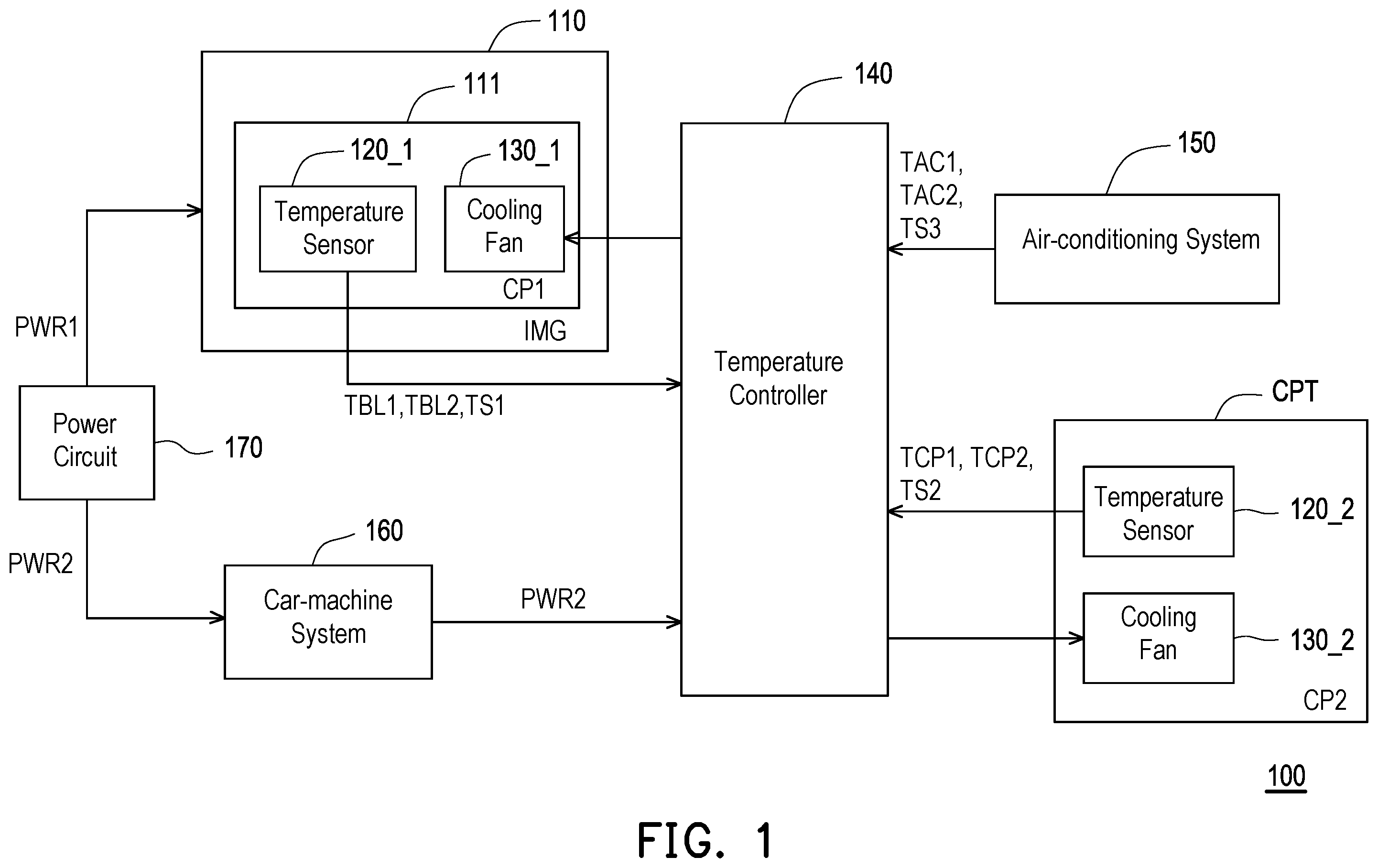 Patent US12422136 Figure 1 – Cooling system and control method of cooling system