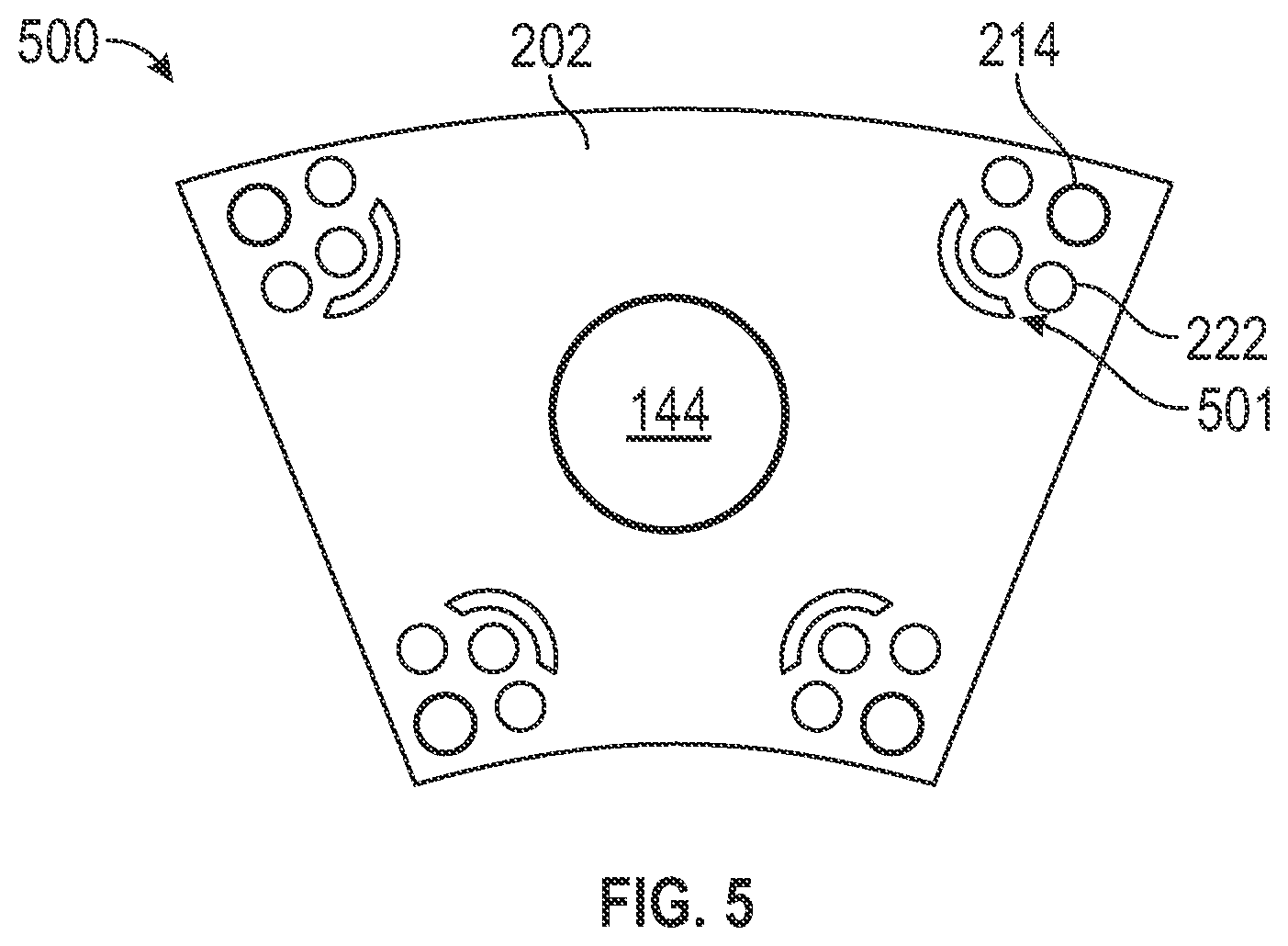 Patent US12422140 Figure 5 – Combustor deflector assembly