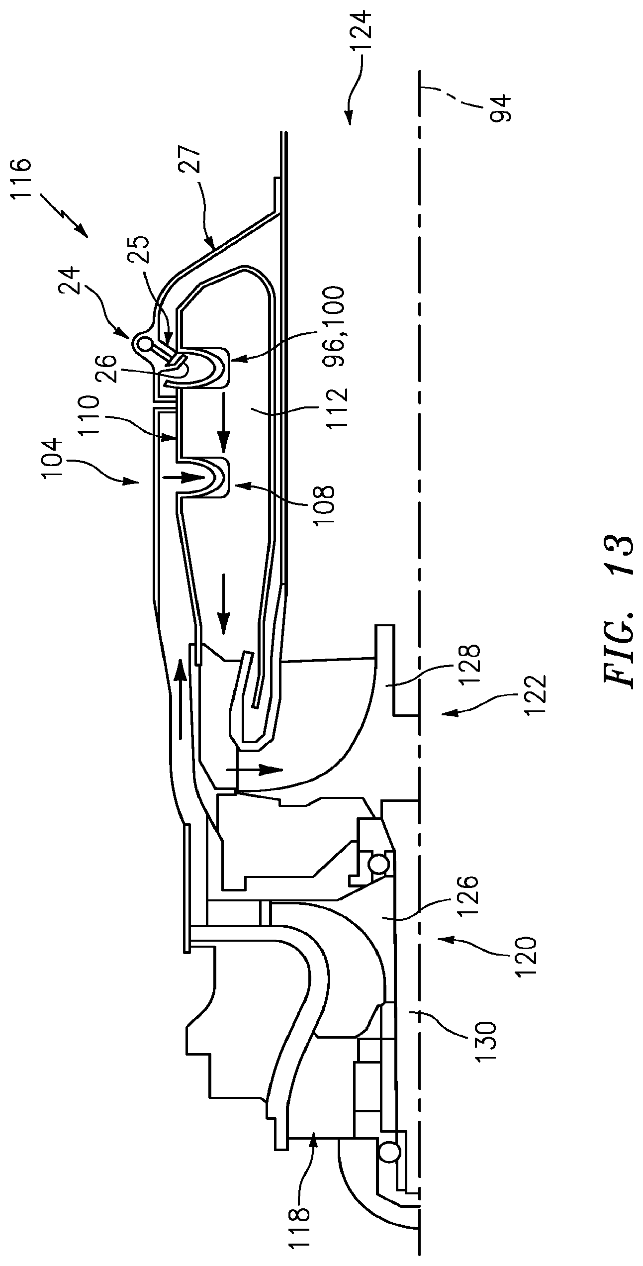 Patent US12422142 Figure 11 – Fuel injector assembly for a turbine engine