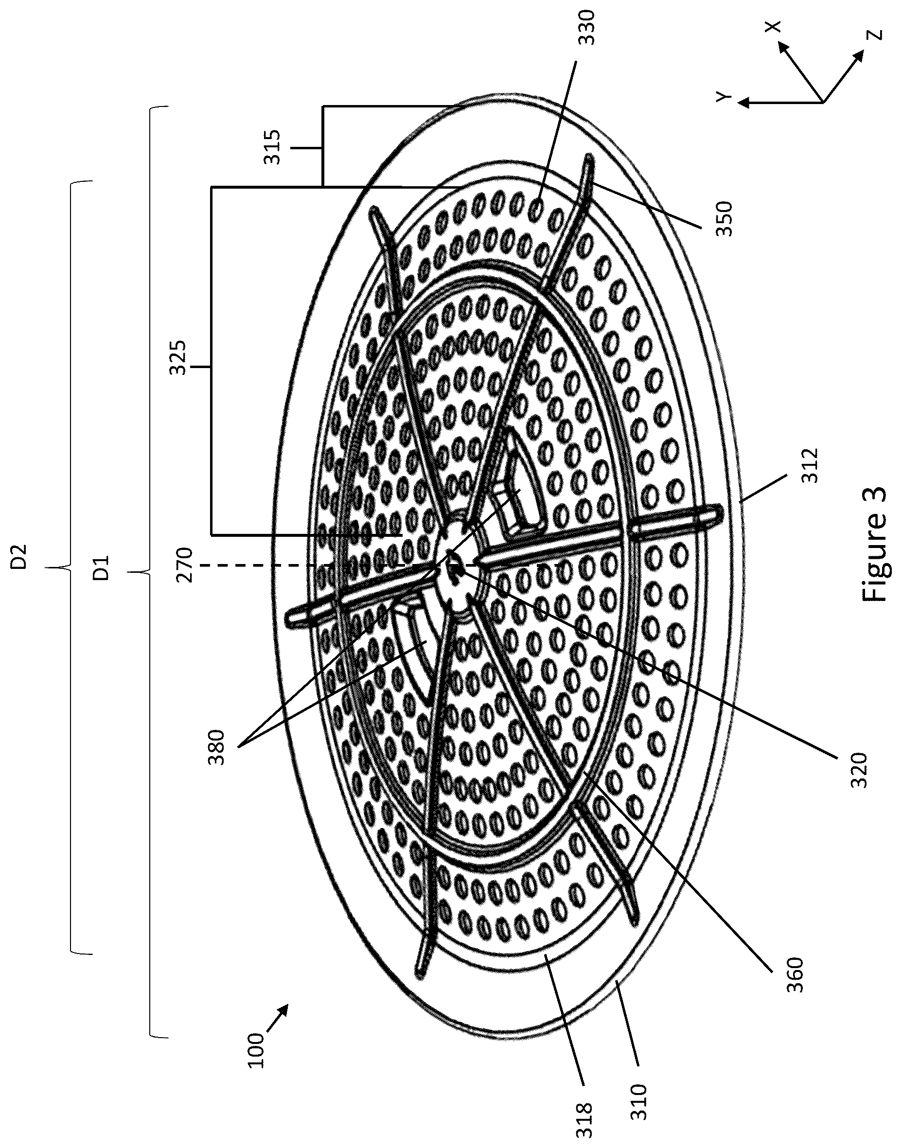 Patent US12422144 Figure 3 – Combustible fuel burning fire pit