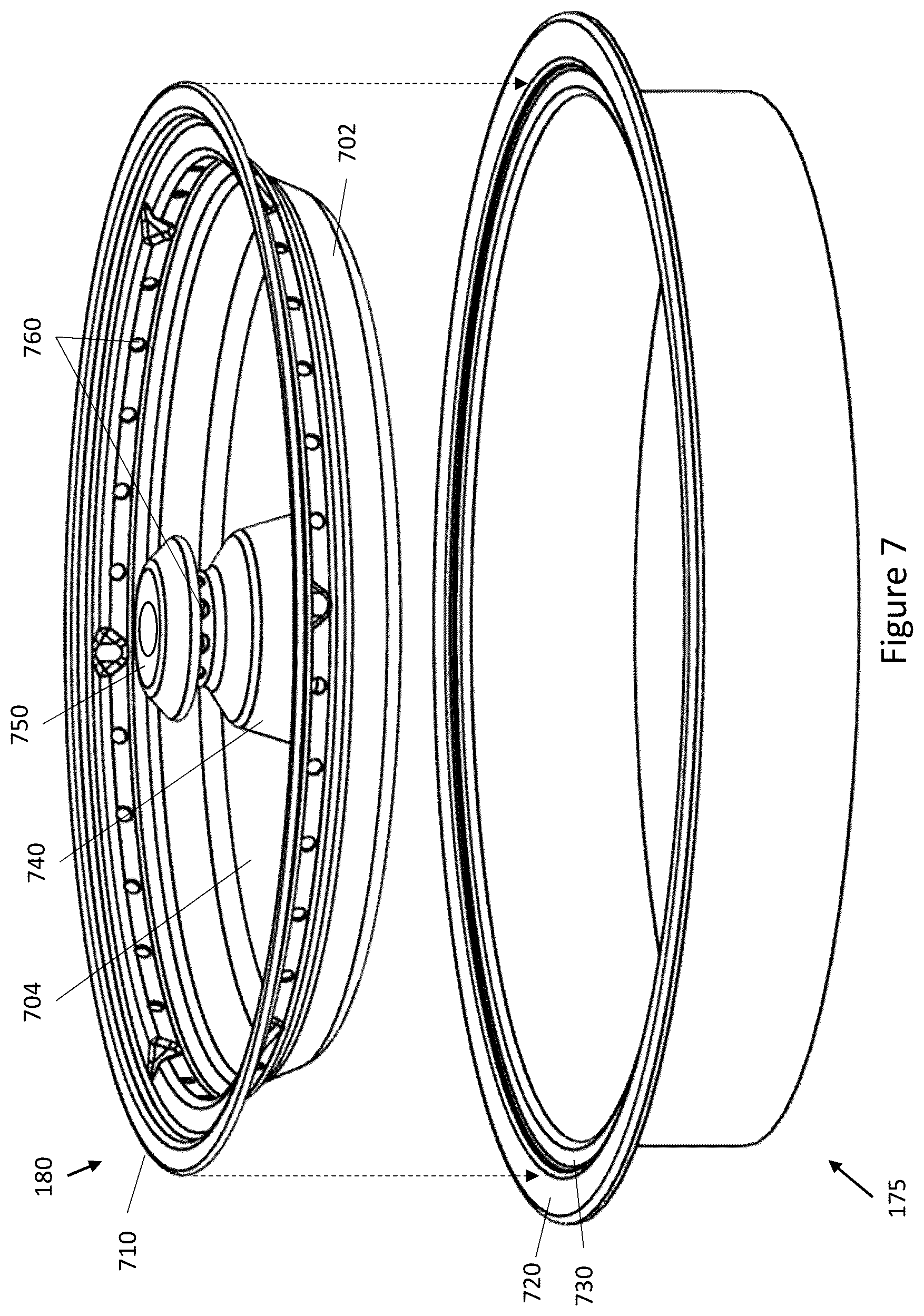 Patent US12422144 Figure 7 – Combustible fuel burning fire pit
