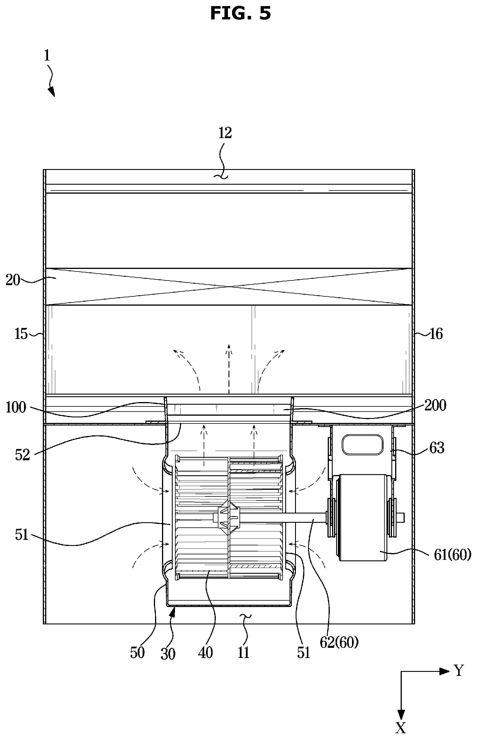 Patent US12422149 Figure 5 – Air conditioner
