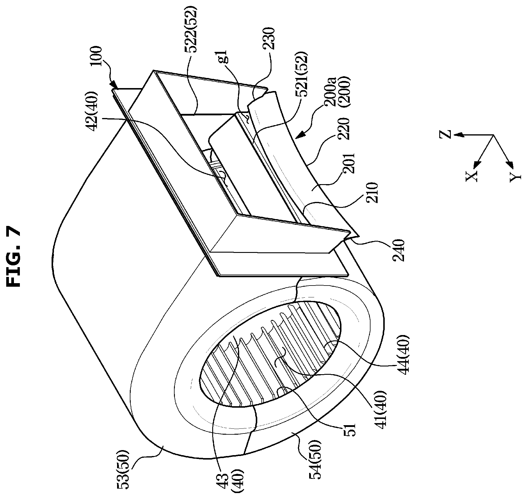 Patent US12422149 Figure 7 – Air conditioner