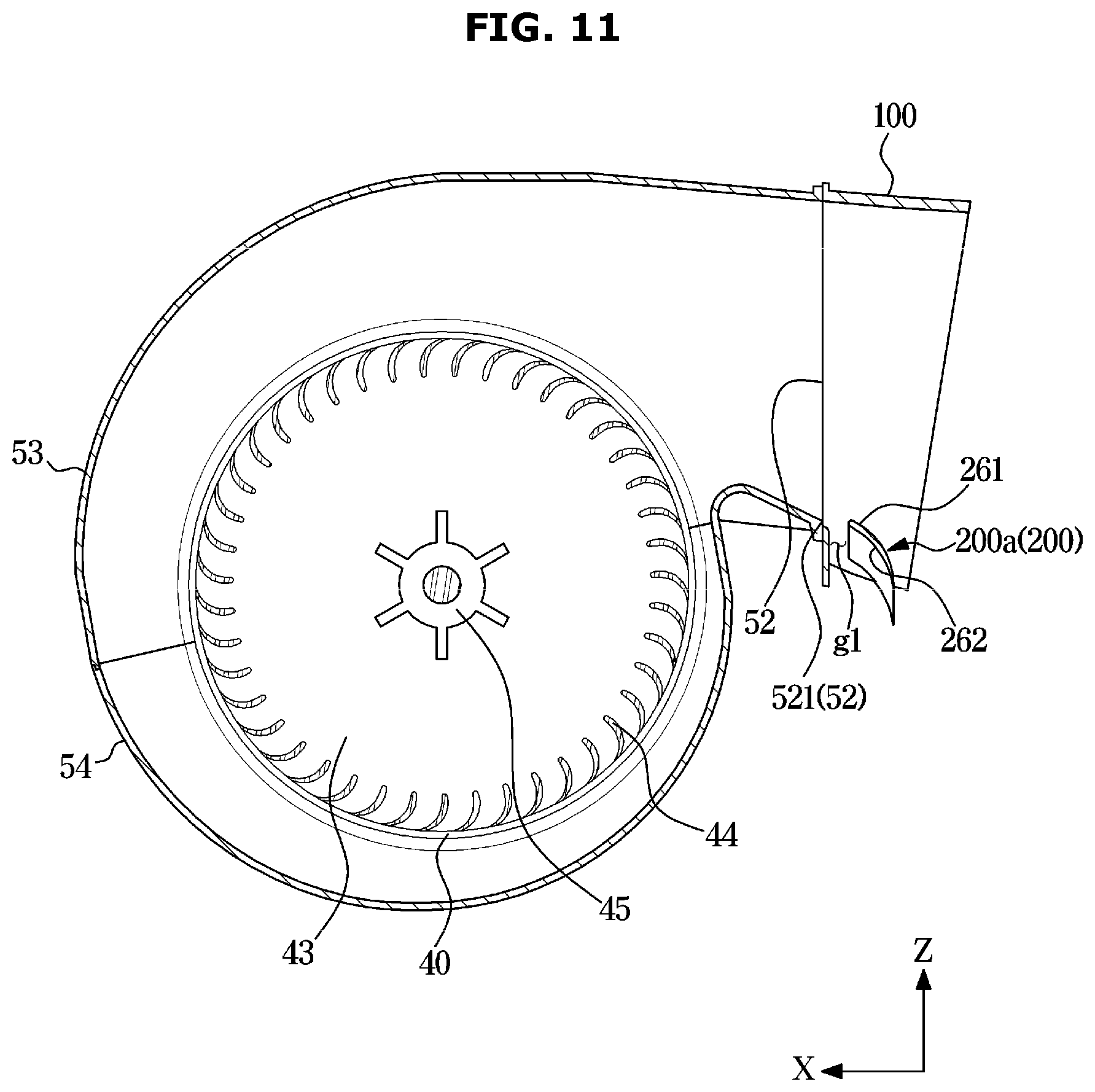 Patent US12422149 Figure 11 – Air conditioner