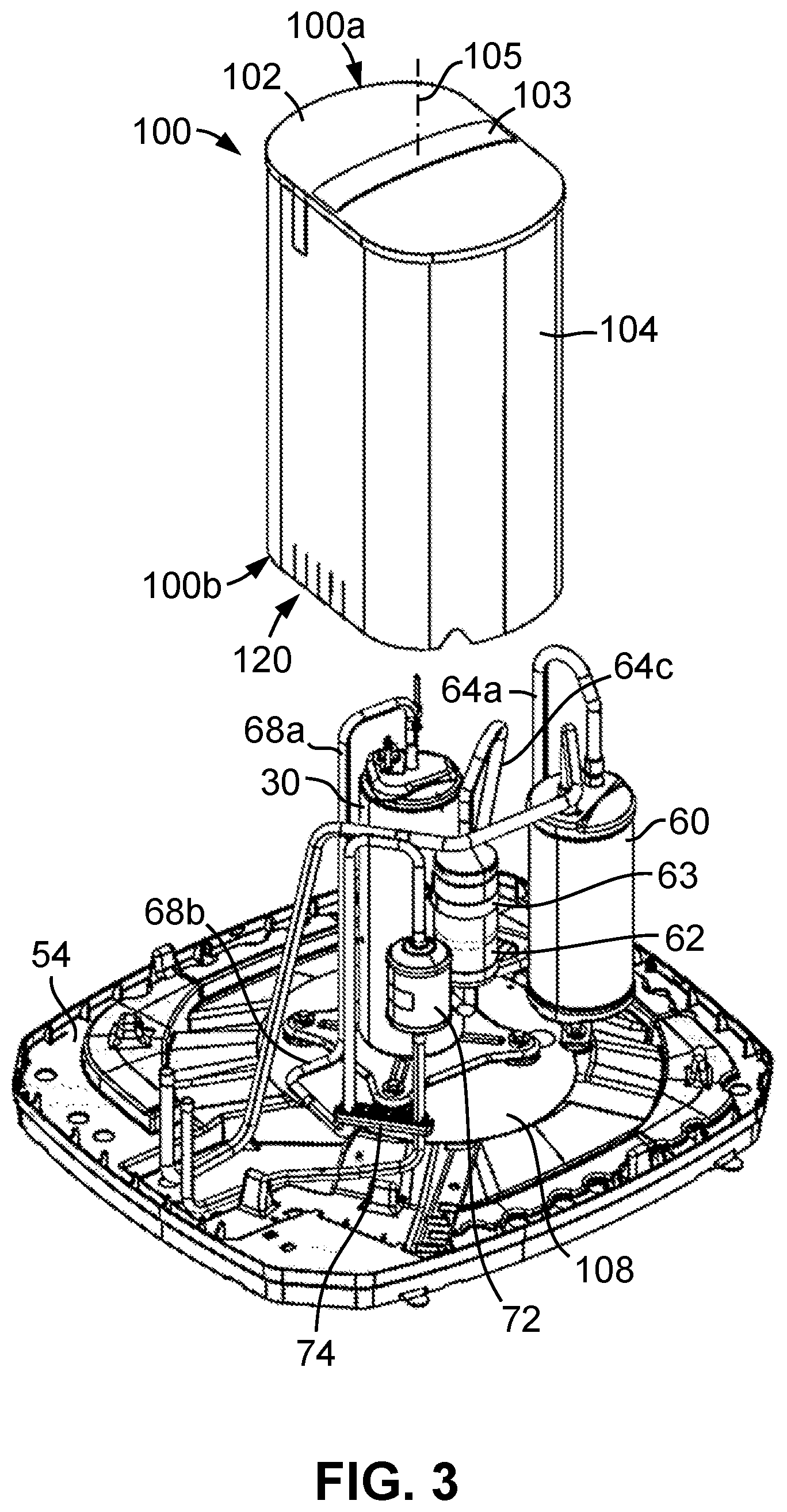 Patent US12422151 Figure 3 – Sound and vibration damping enclosures for refrigerant compressors of climate control systems