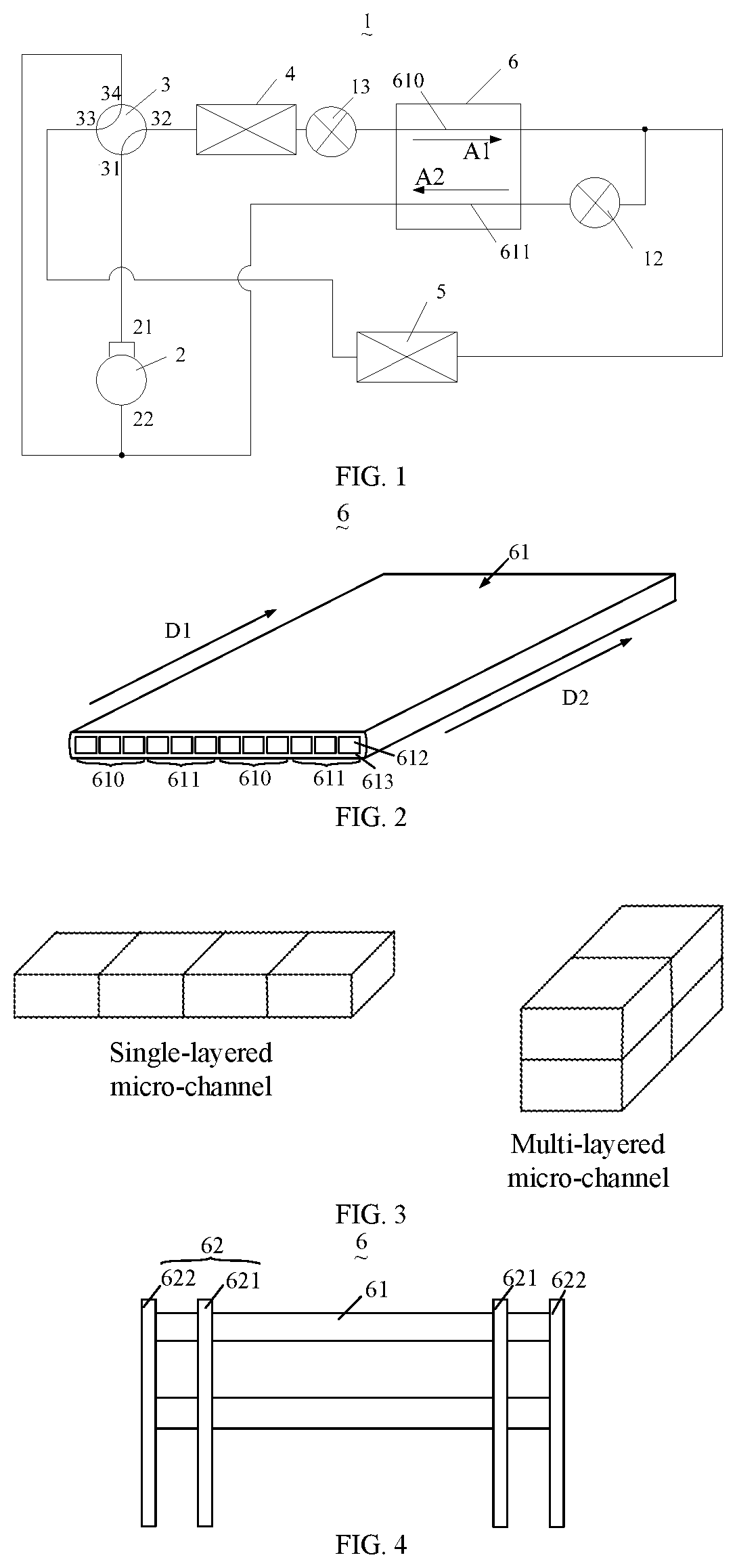Patent US12422152 Figure 1 – Heat exchanger, electric control box and air conditioning system