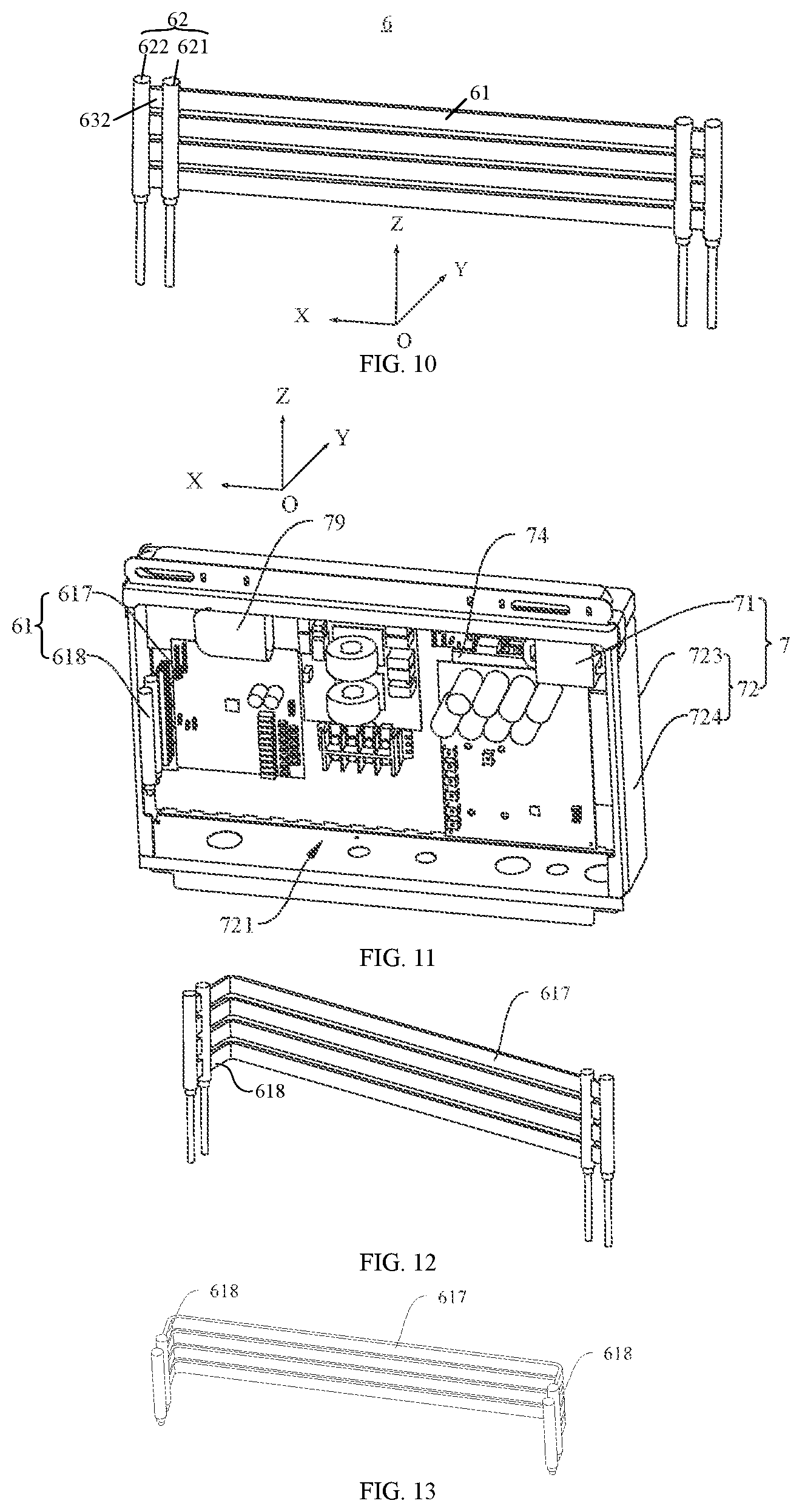 Patent US12422152 Figure 3 – Heat exchanger, electric control box and air conditioning system