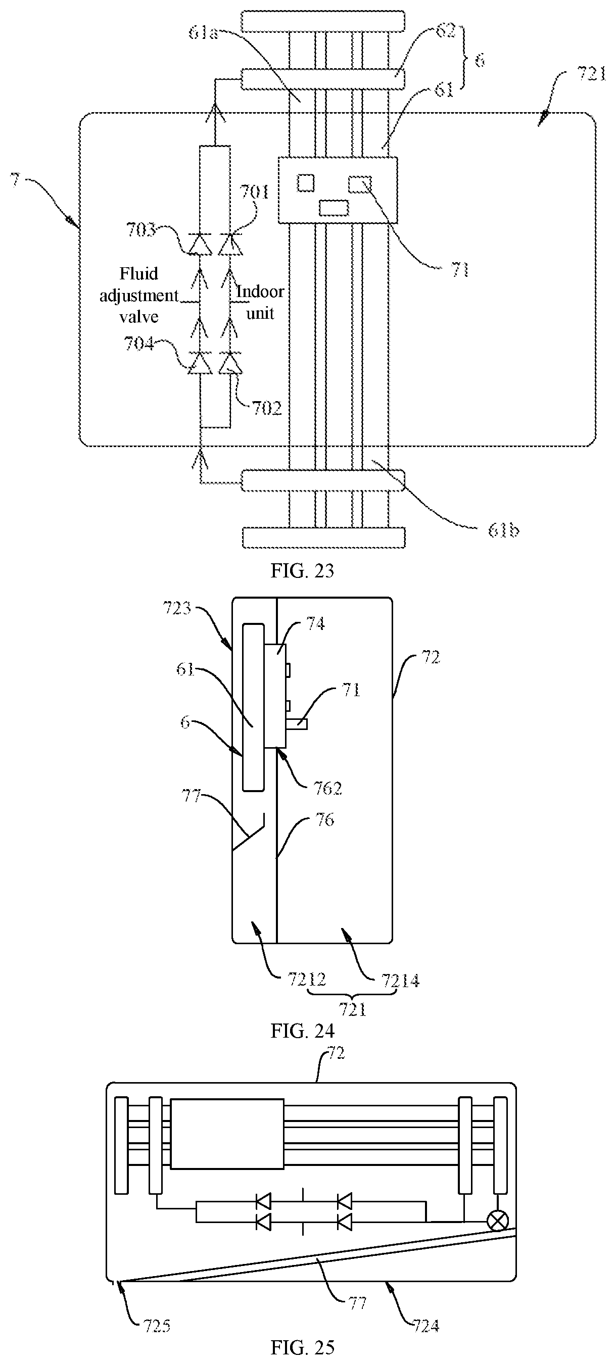 Patent US12422152 Figure 7 – Heat exchanger, electric control box and air conditioning system