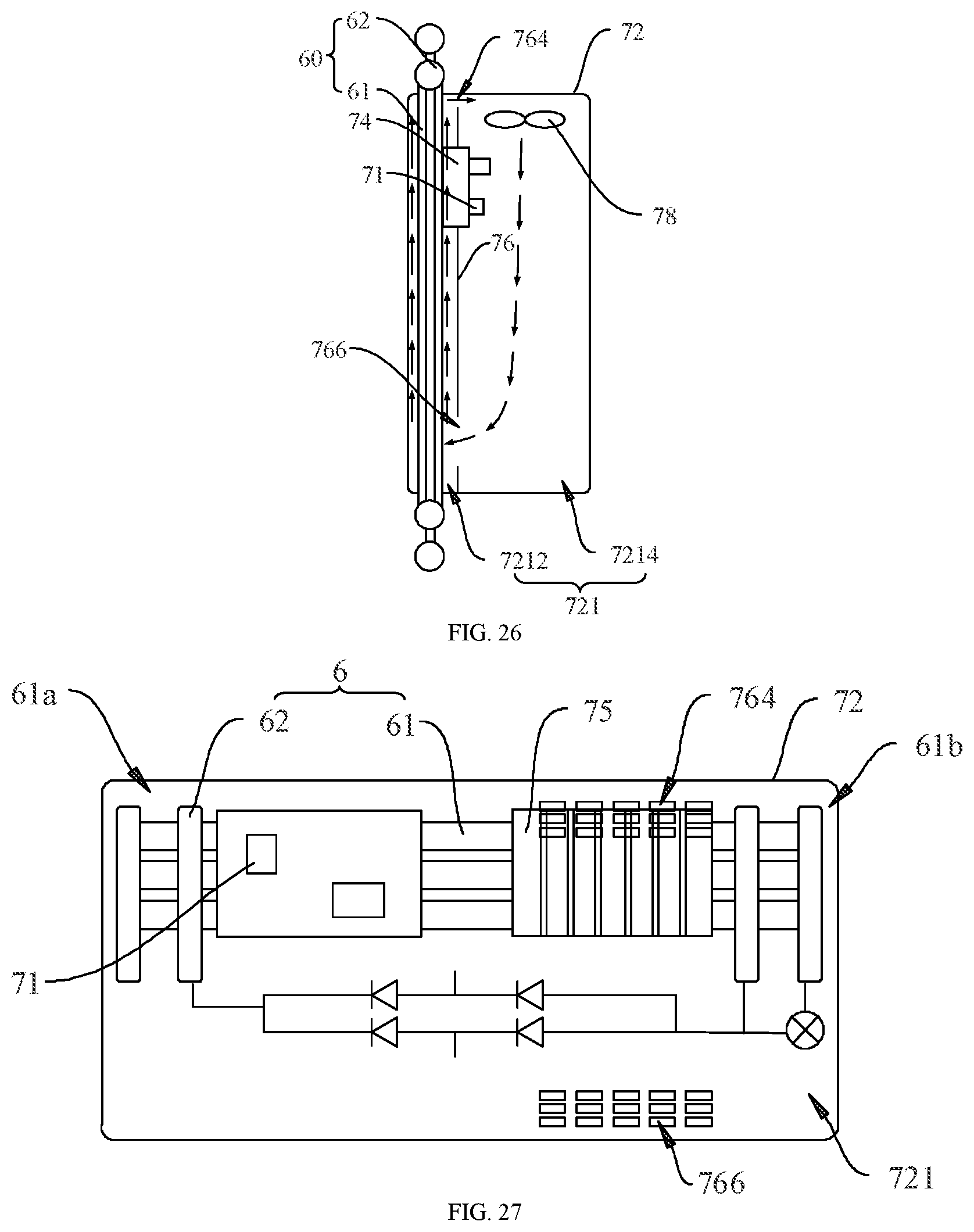 Patent US12422152 Figure 8 – Heat exchanger, electric control box and air conditioning system