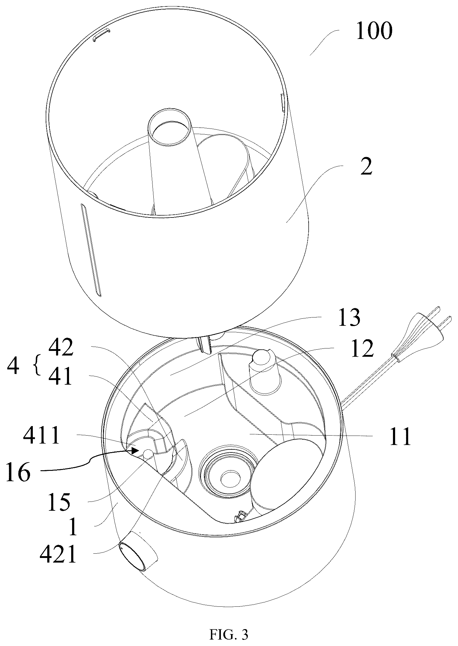 Patent US12422153 Figure 3 – Humidifier