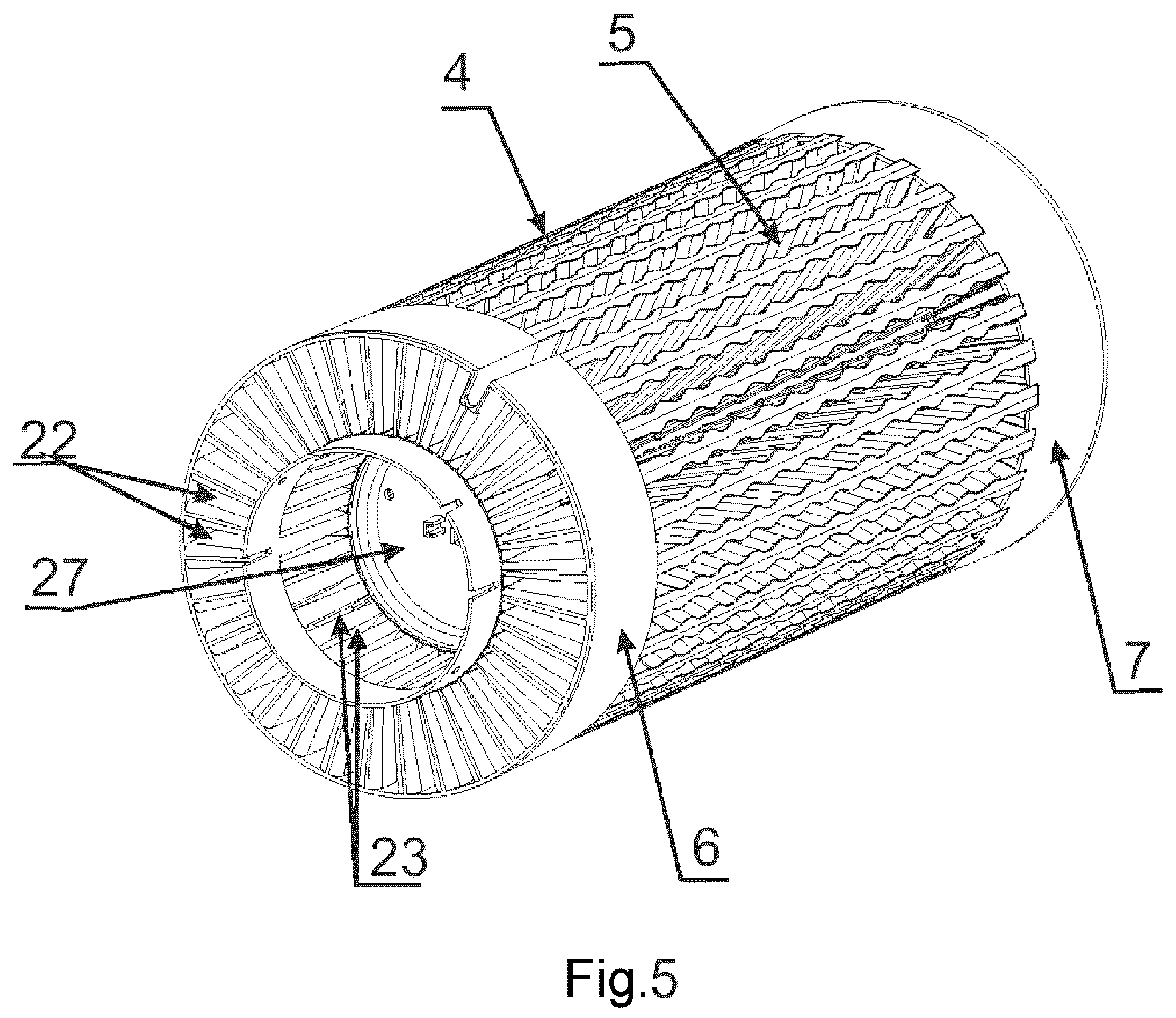 Patent US12422154 Figure 4 – Decentralized supply and exhaust unit with heat recovery