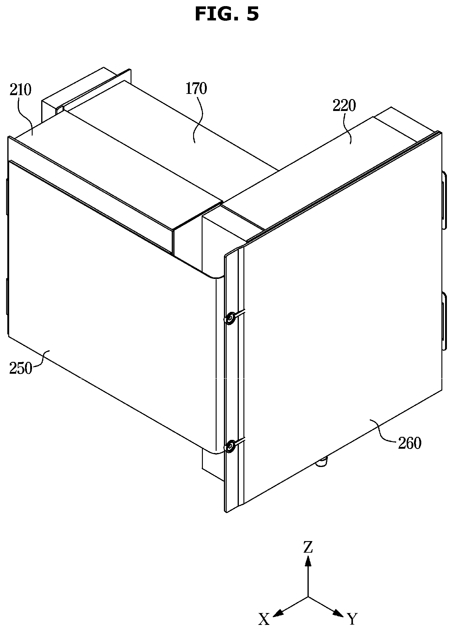 Patent US12422156 Figure 5 – Outdoor unit of air conditioner
