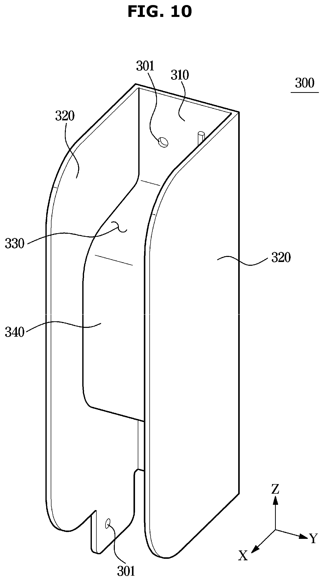 Patent US12422156 Figure 10 – Outdoor unit of air conditioner