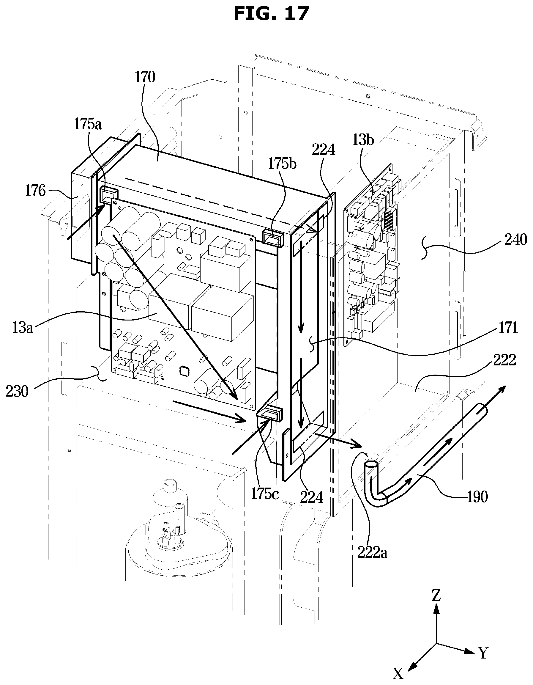 Patent US12422156 Figure 17 – Outdoor unit of air conditioner